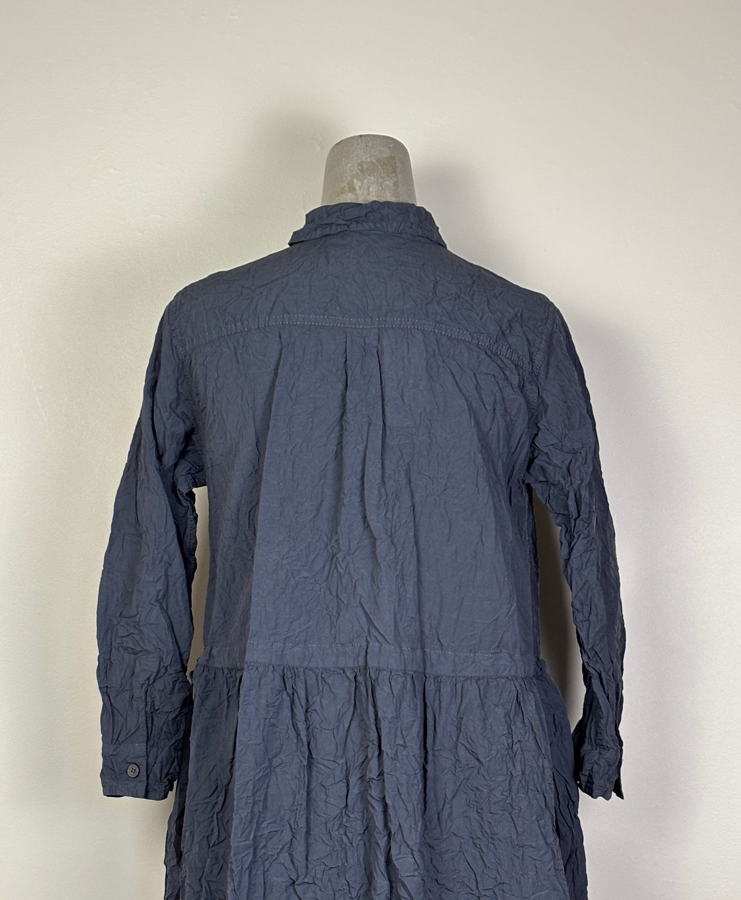Pas de Calais ~ Classic Crinkle Dress - Charcoal