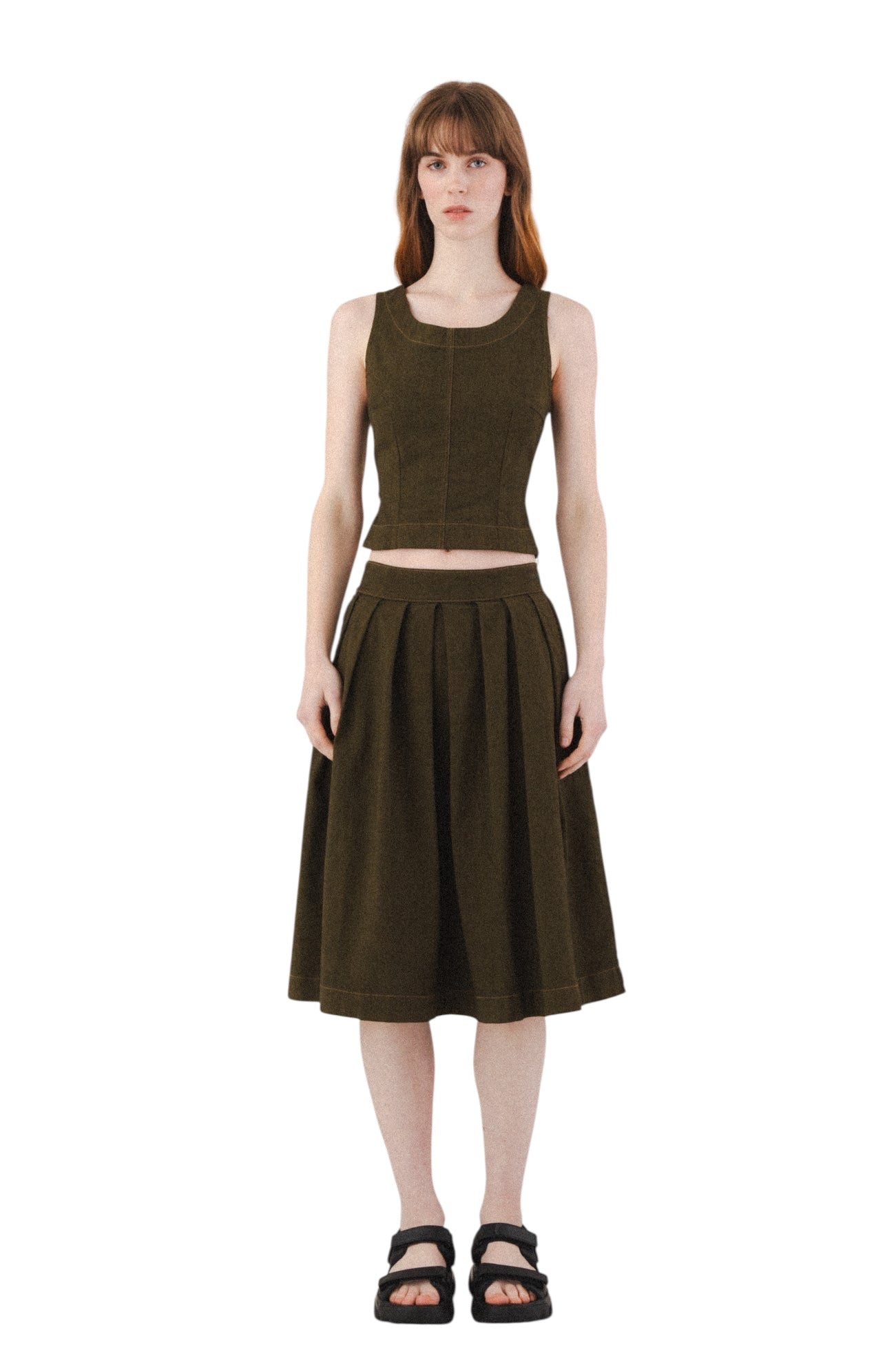 Prairie Underground ~ Day and Night Skirt #1591 - Herb