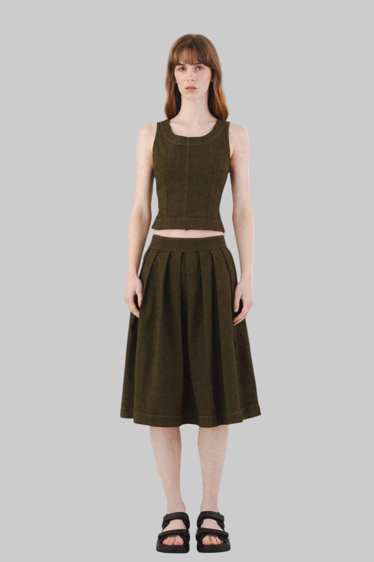Prairie Underground ~ Day and Night Skirt #1591 - Herb