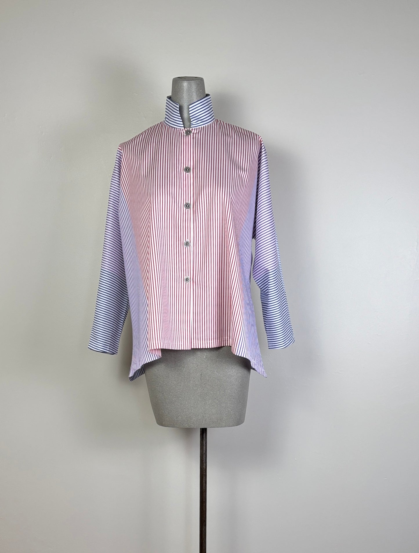 MSquare ~ Mandarin Swing Shirt - Various Stripe