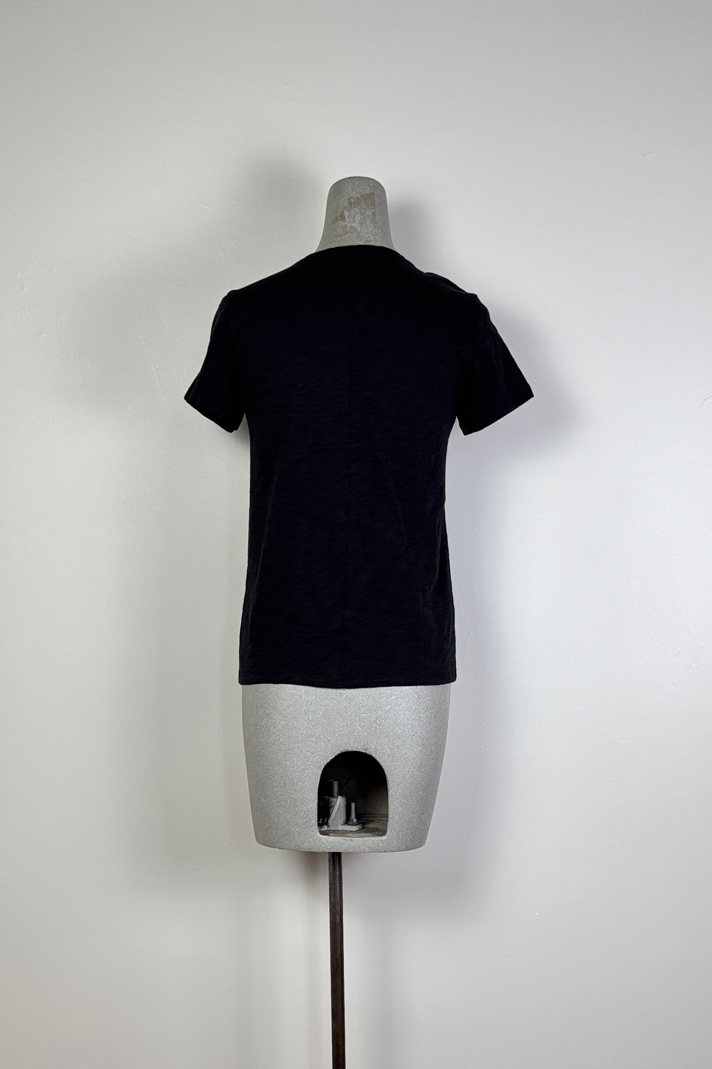 Lilla P. ~ V-Neck Short Sleeve Tee - Black