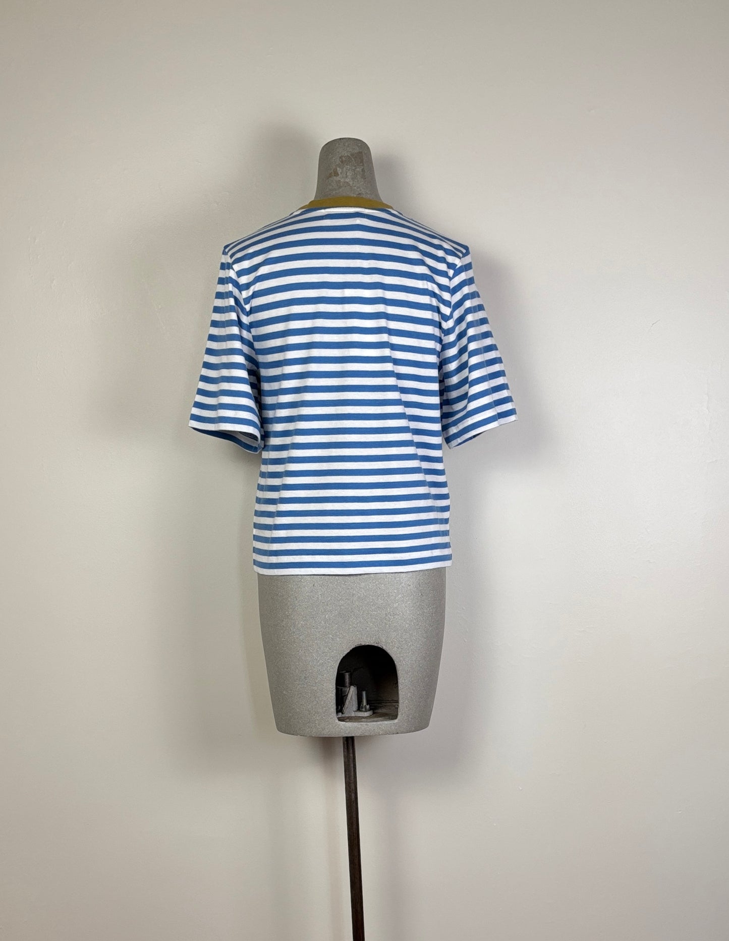 Beaumont Organic ~ Bay-Sue Organic Cotton Top - Sea Blue/White Stripe