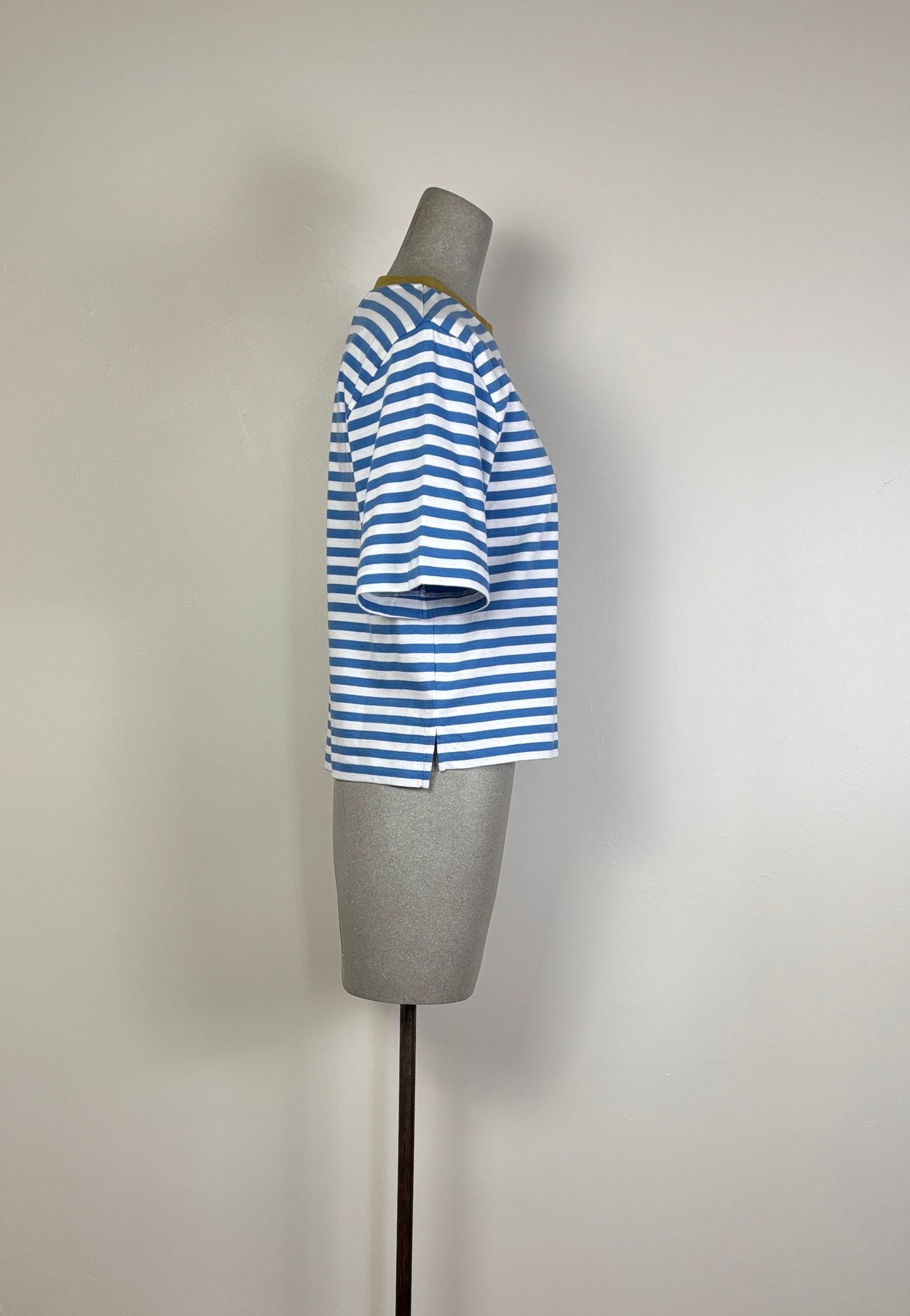 Beaumont Organic ~ Bay-Sue Organic Cotton Top - Sea Blue/White Stripe