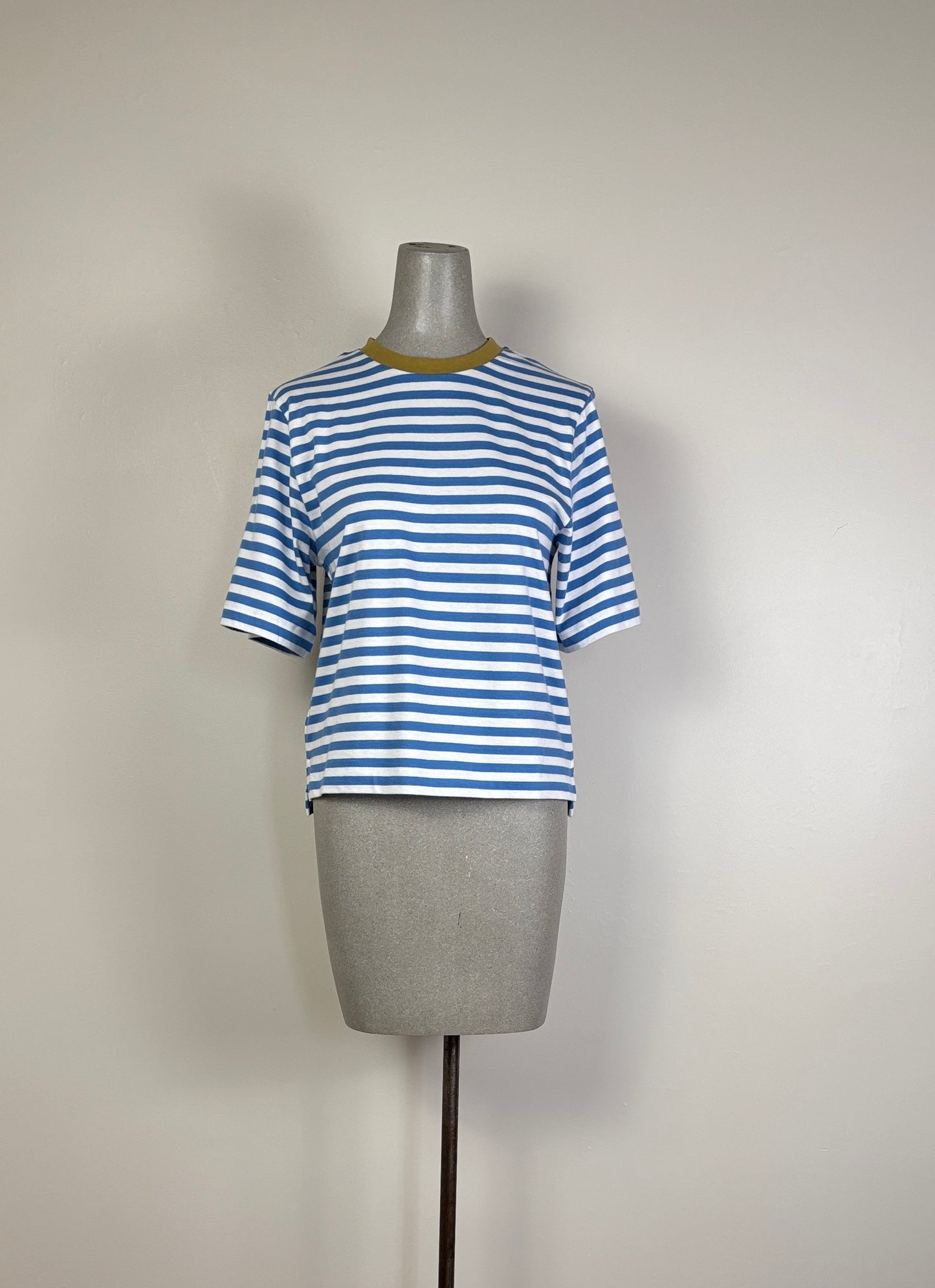 Beaumont Organic ~ Bay-Sue Organic Cotton Top - Sea Blue/White Stripe