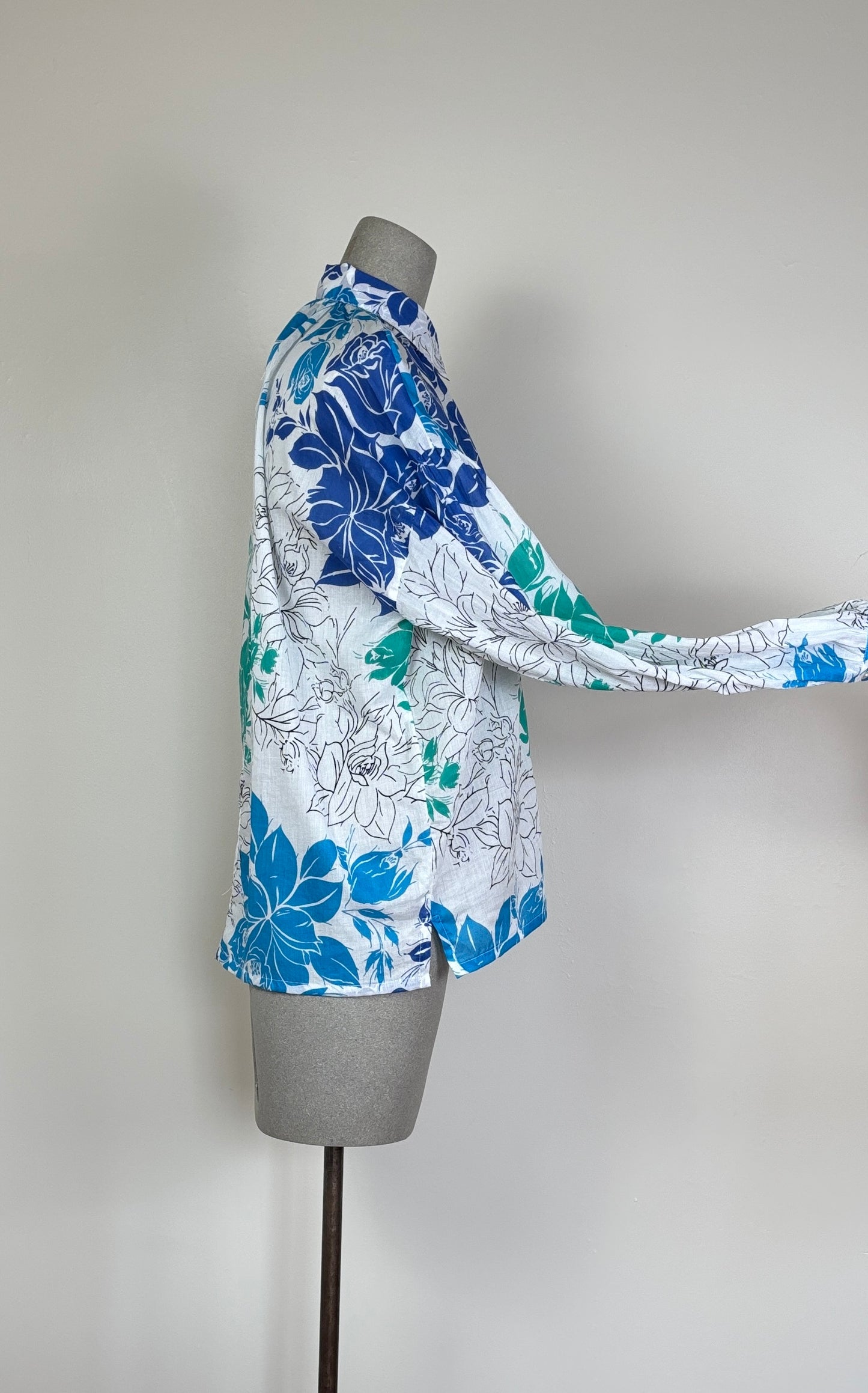 Nimbu ~ Naya Shirt - Primavera Blue