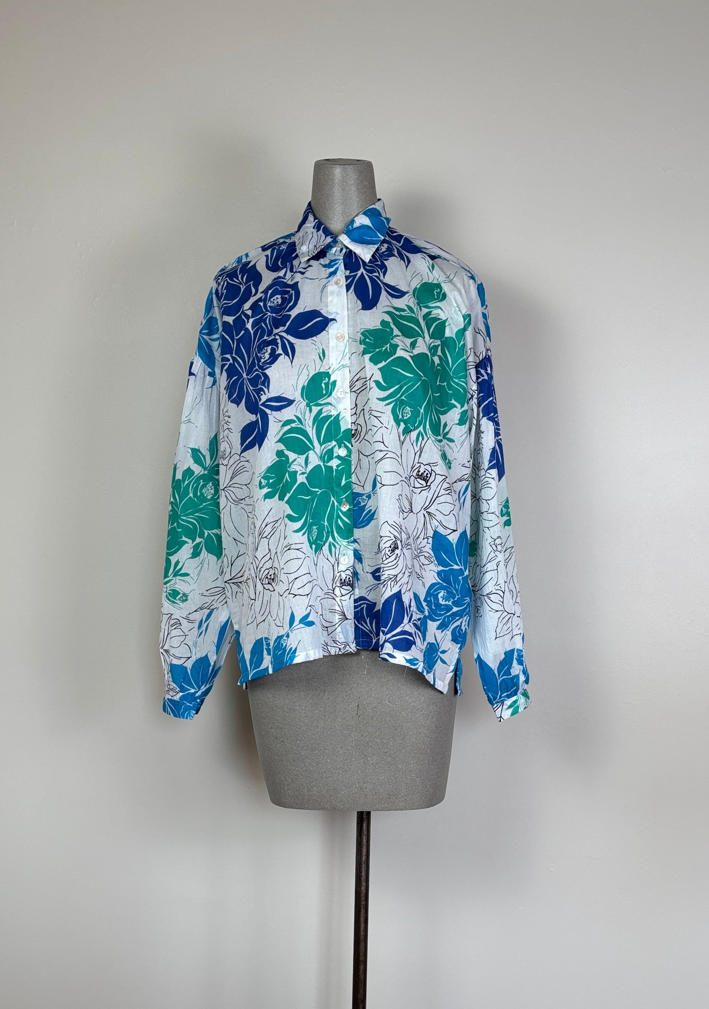 Nimbu ~ Naya Shirt - Primavera Blue
