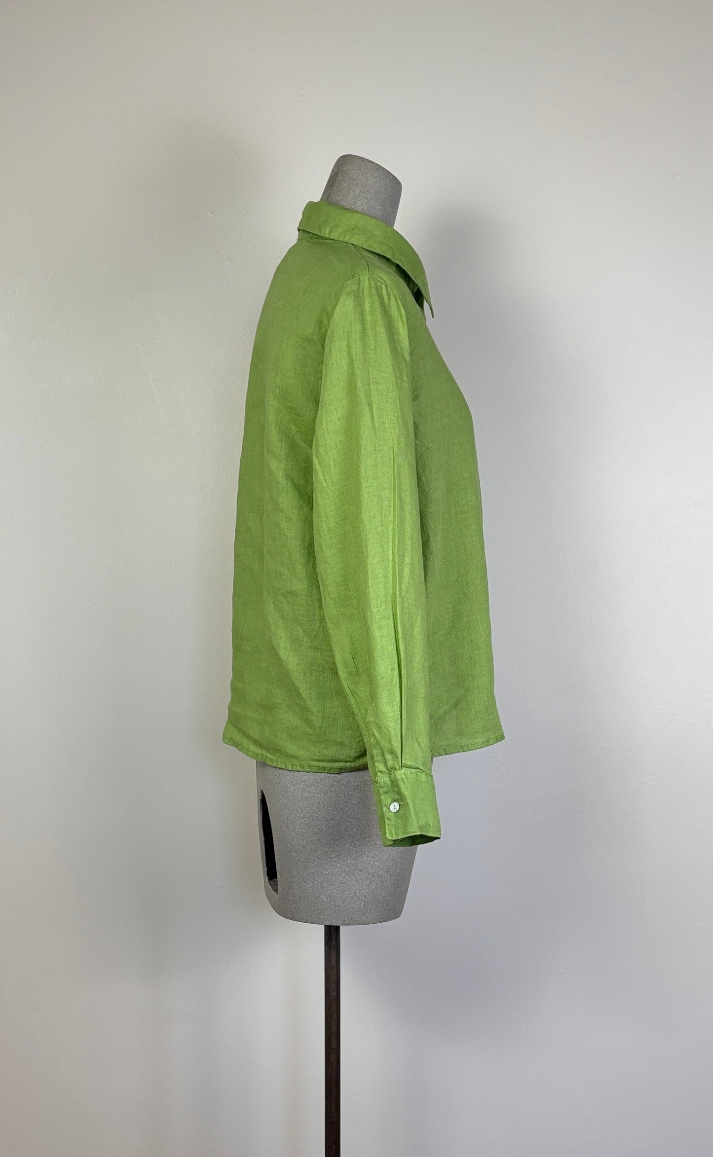 Cut Loose ~ Hanky Linen Shirt - Verde