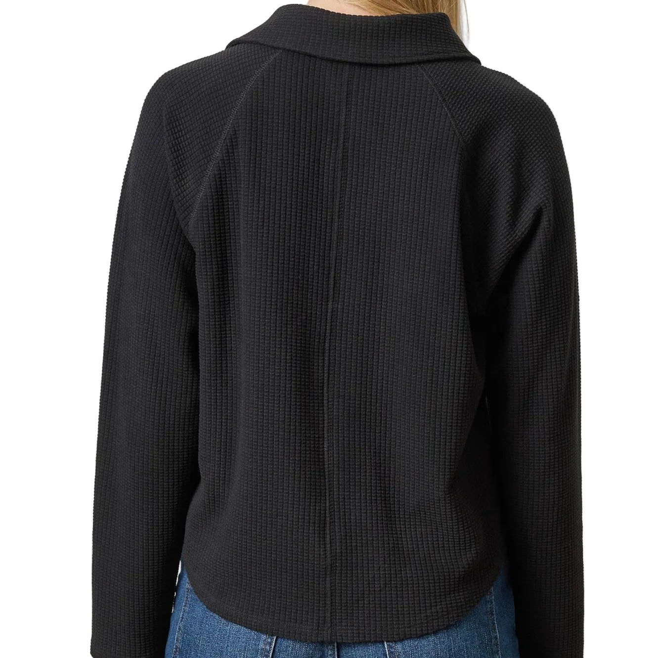 Lilla P. ~ Raglan Polo - Black