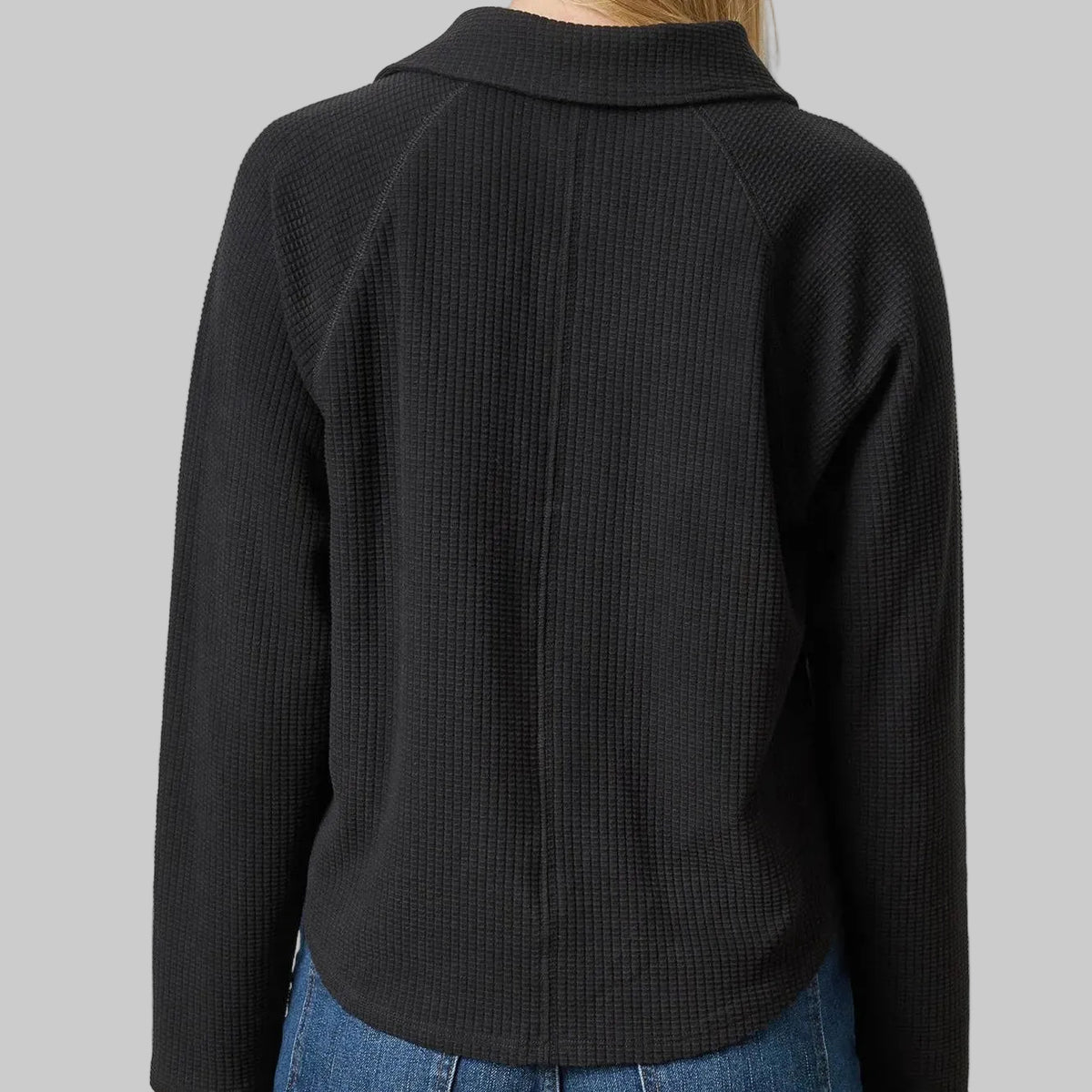 Lilla P. ~ Raglan Polo - Black