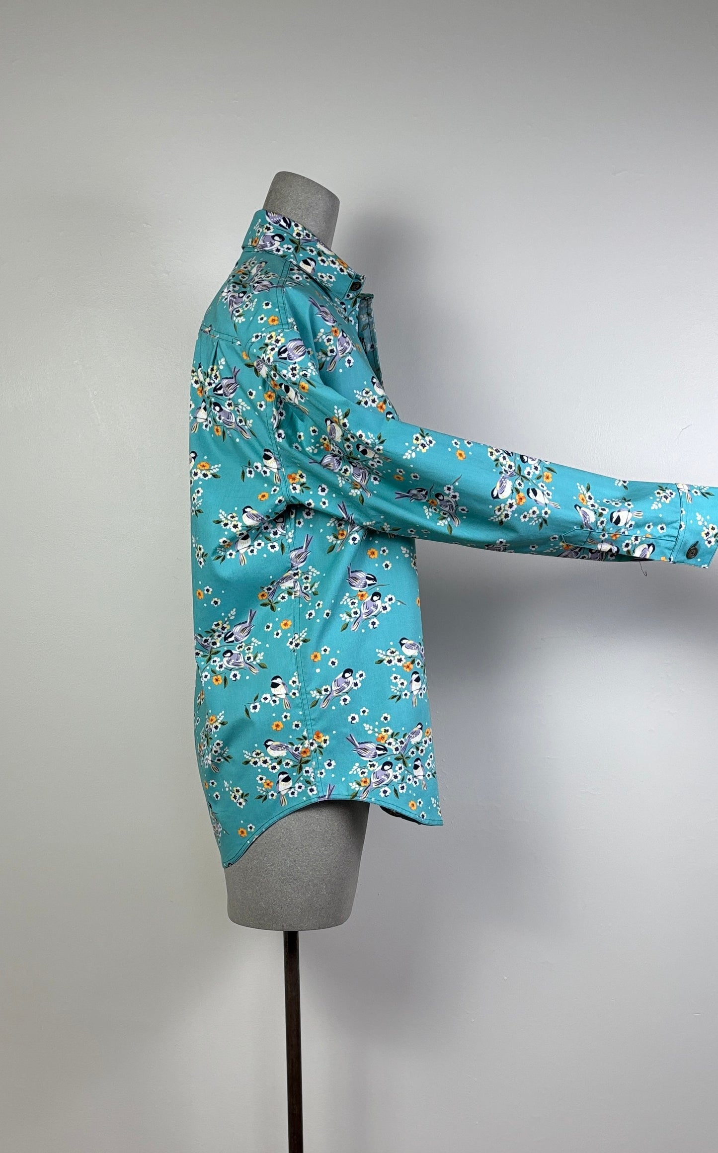 Utility ~ Long Pocket Work Shirt - Blue Birds