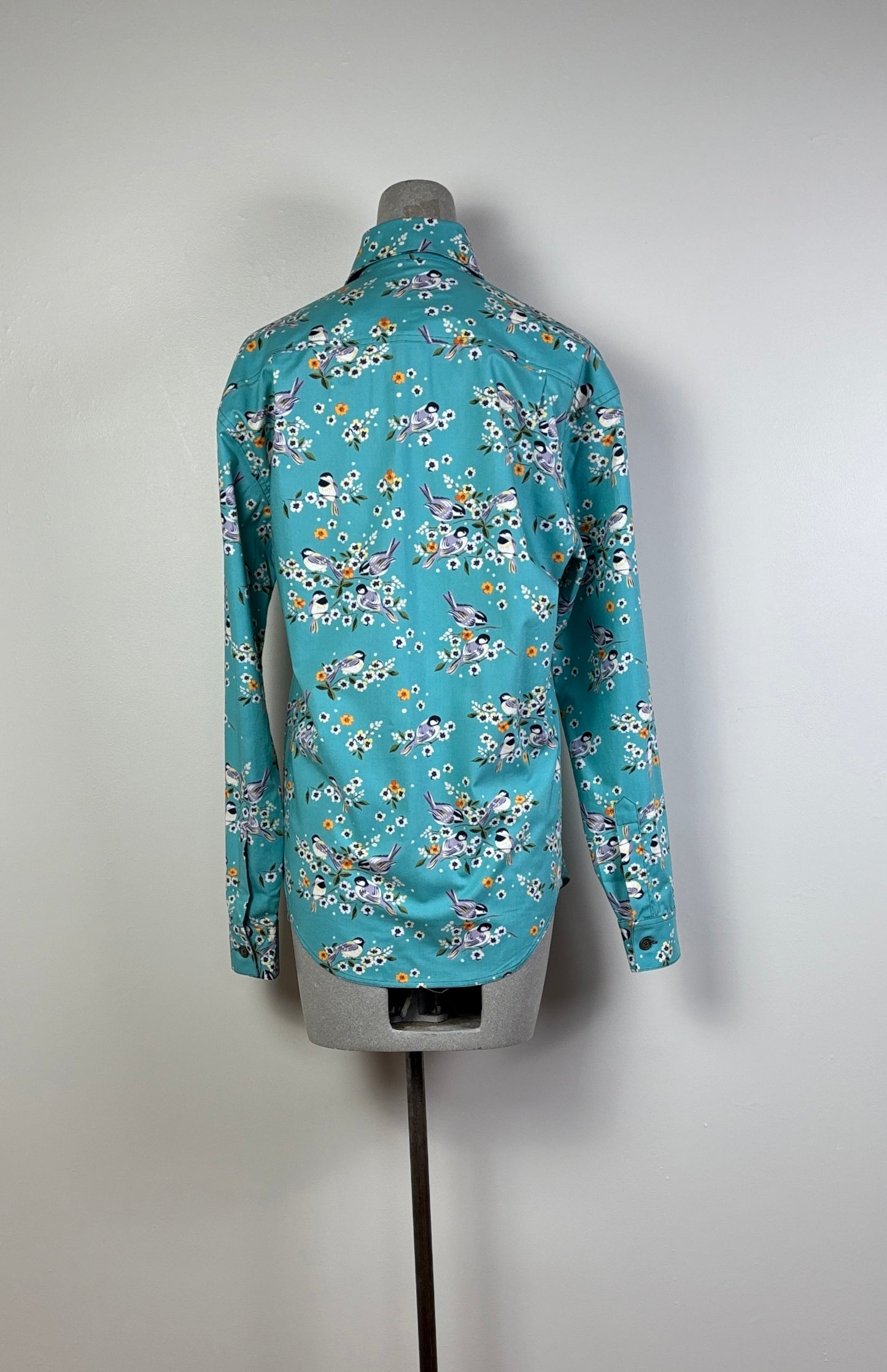 Utility ~ Long Pocket Work Shirt - Blue Birds