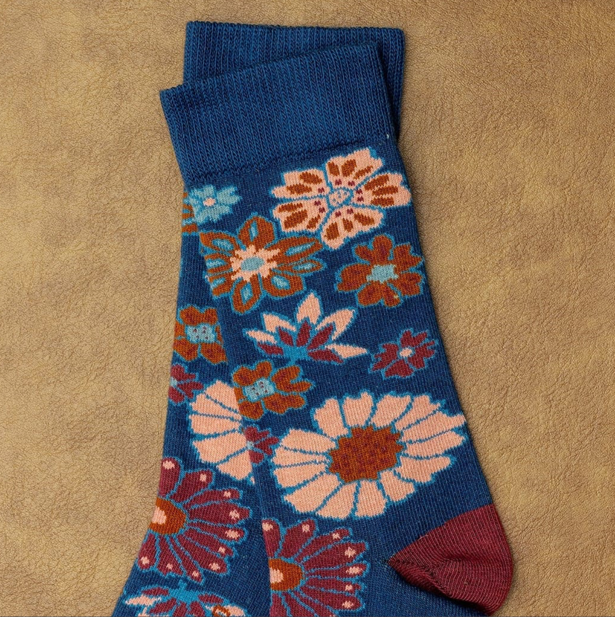 Zkano ~ Autumn Blooms Crew - Navy