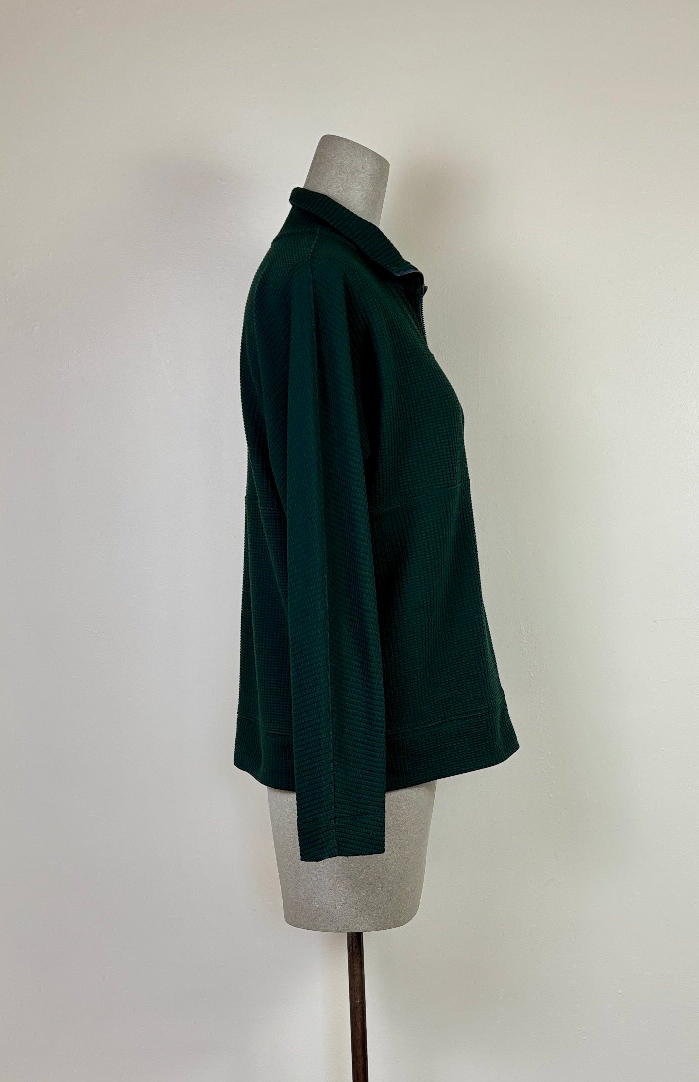Lilla P. ~. Dolman Oversized Half Zip - Spruce