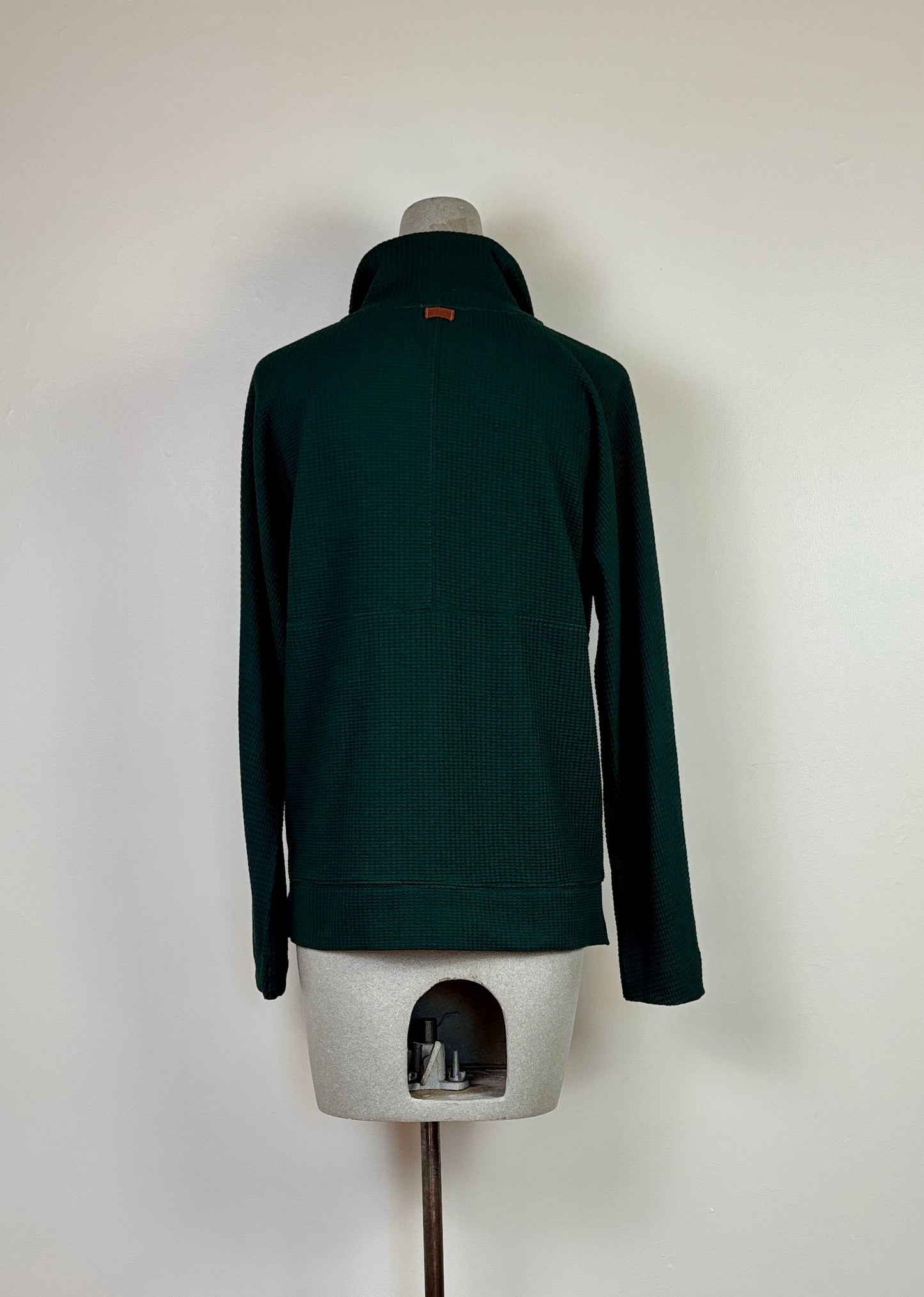 Lilla P. ~. Dolman Oversized Half Zip - Spruce