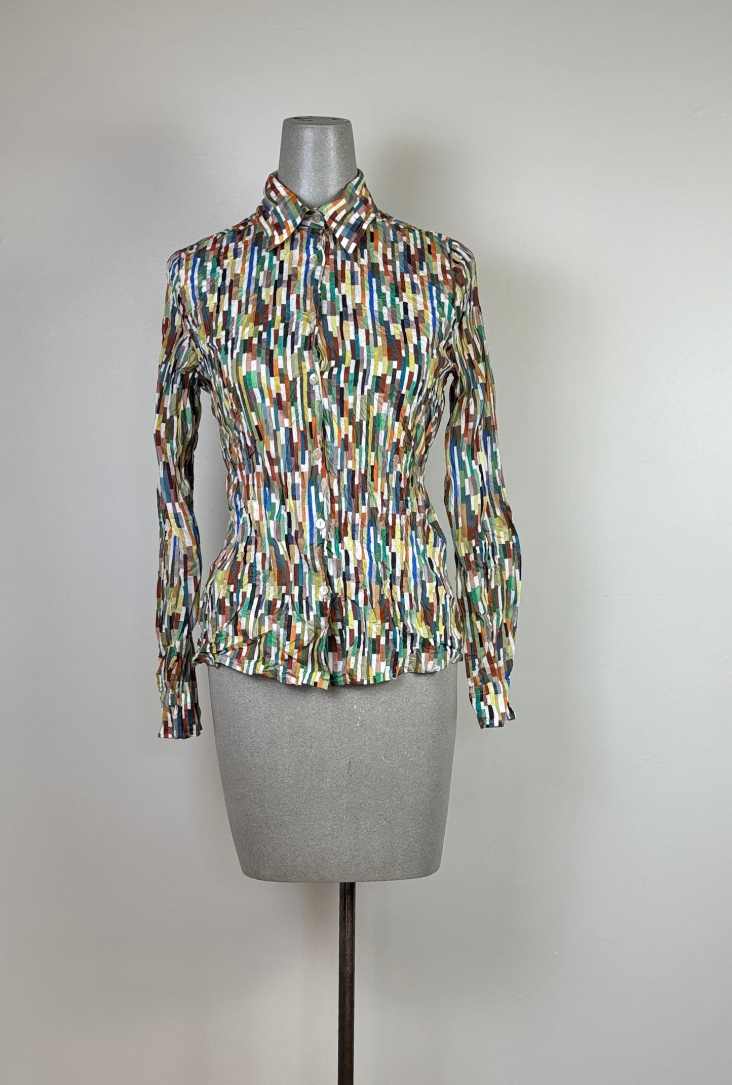 Miki Thumb ~ Liberty Print Crinkle Shirt - Maksi Multi