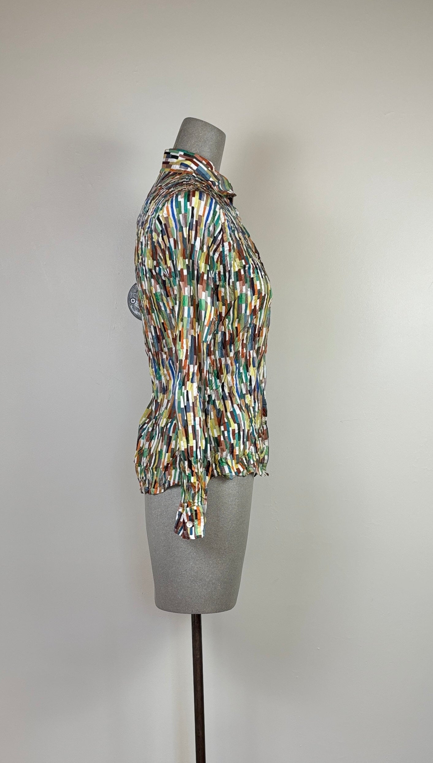 Miki Thumb ~ Liberty Print Crinkle Shirt - Maksi Multi