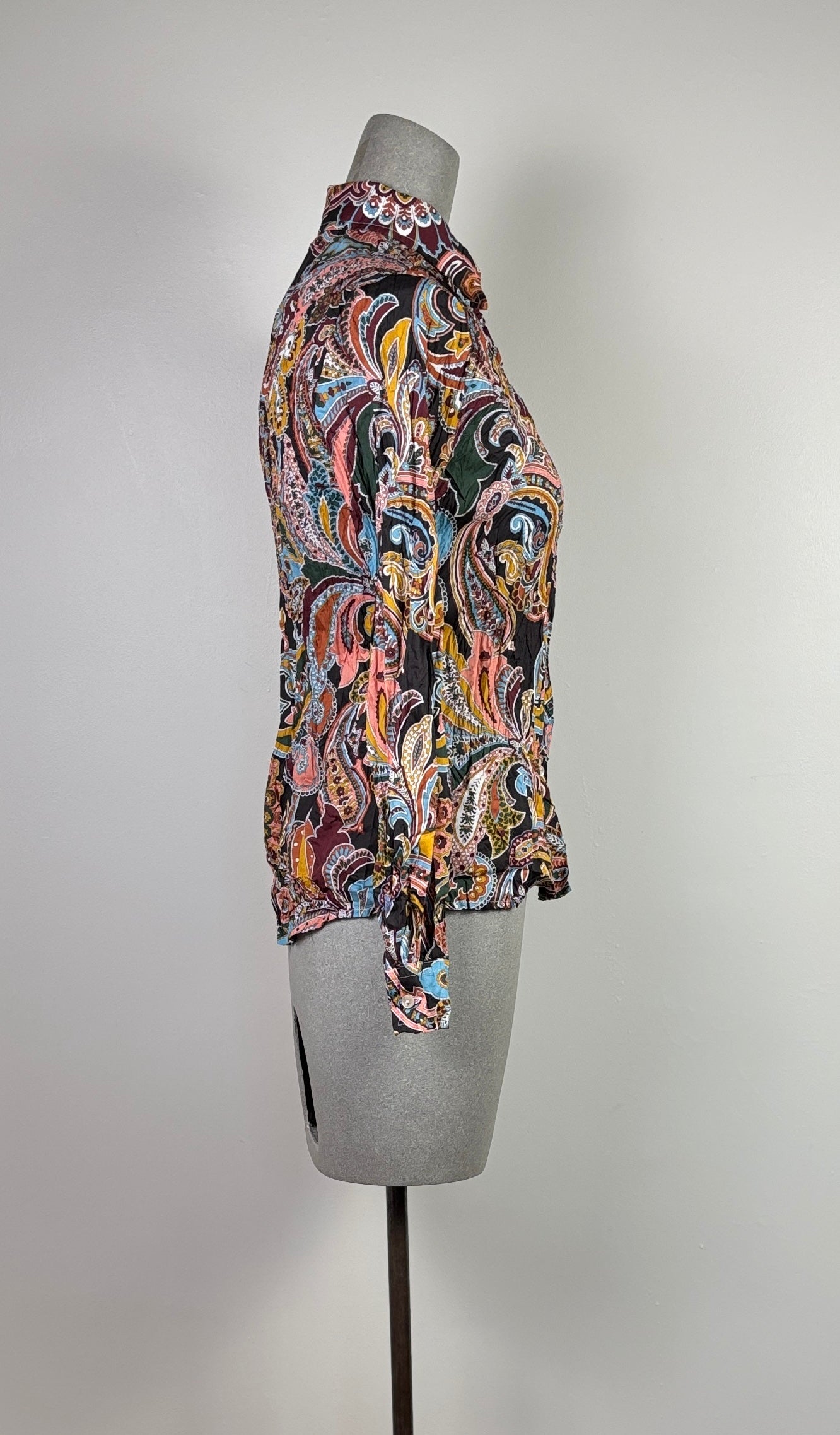 Miki Thumb ~ Liberty Print Crinkle Shirt - Paisley Persia