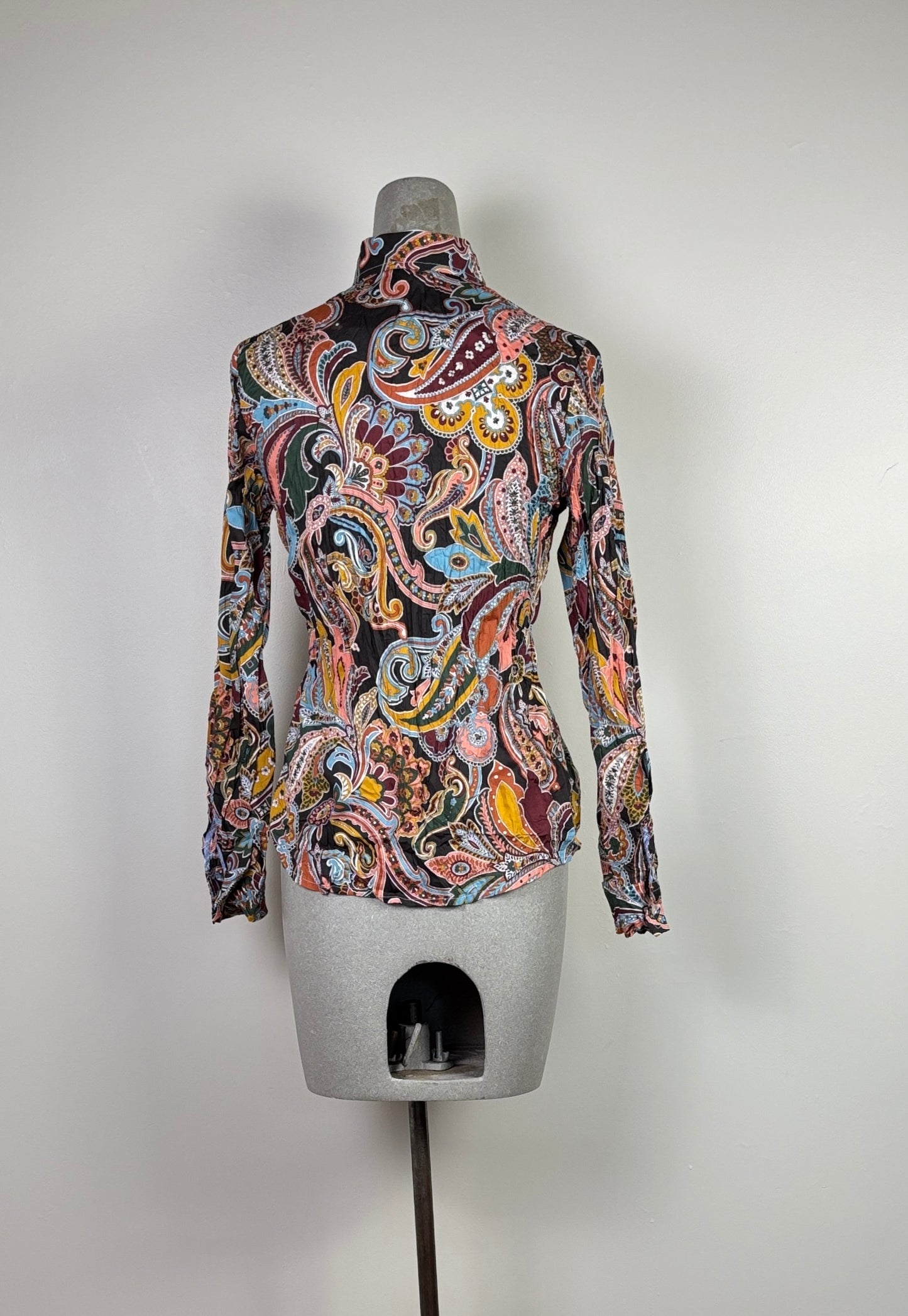 Miki Thumb ~ Liberty Print Crinkle Shirt - Paisley Persia