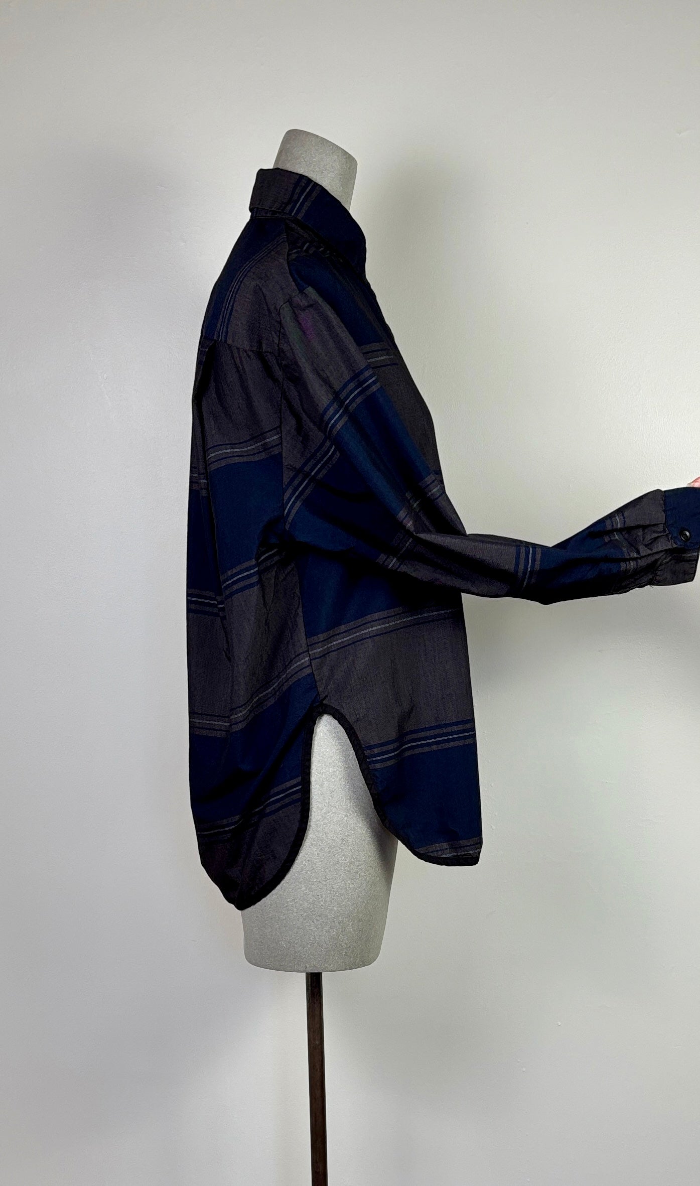 Prairie Underground ~ Replica Shirt #1514 - Navy Stripe