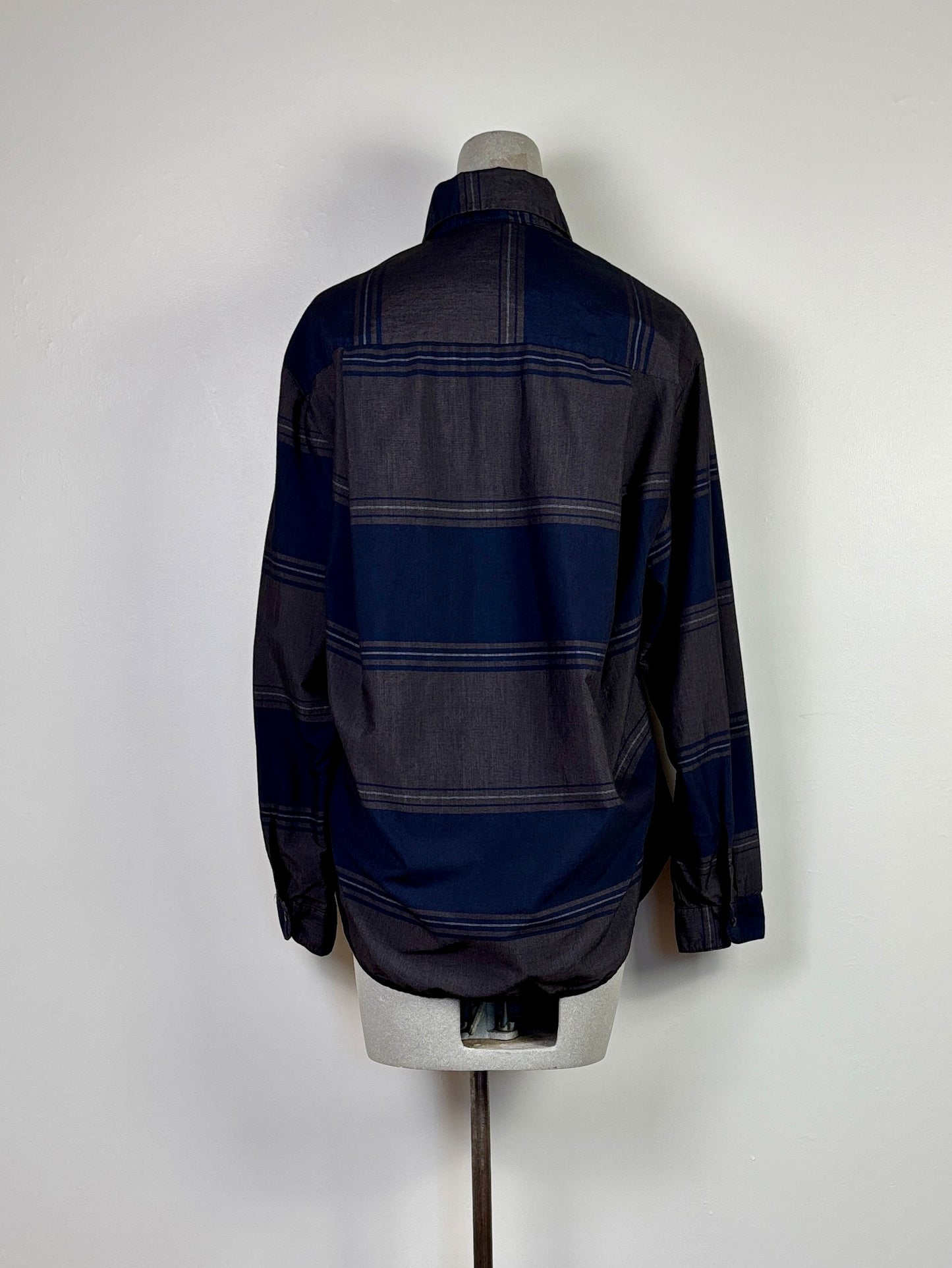 Prairie Underground ~ Replica Shirt #1514 - Navy Stripe
