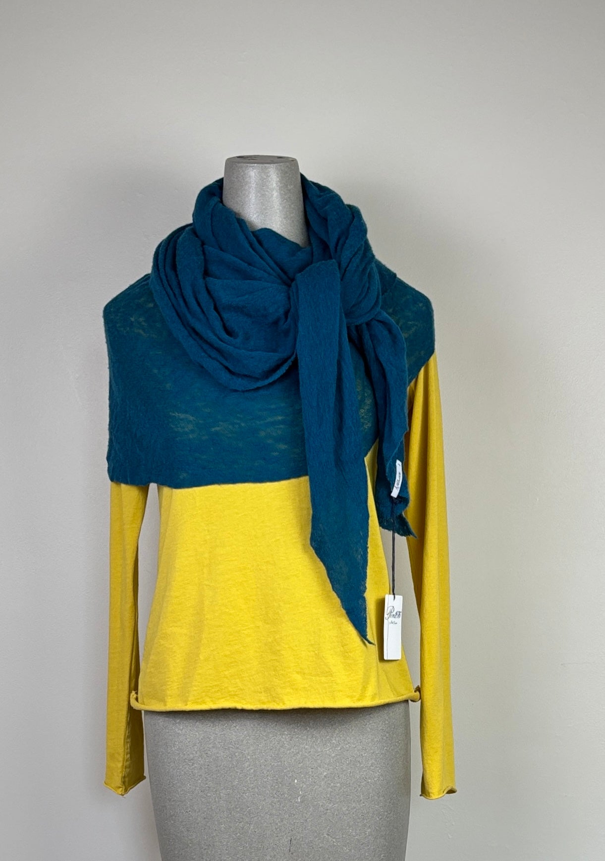Pin 1876 ~ Cashmere Diamond Scarf - Teal