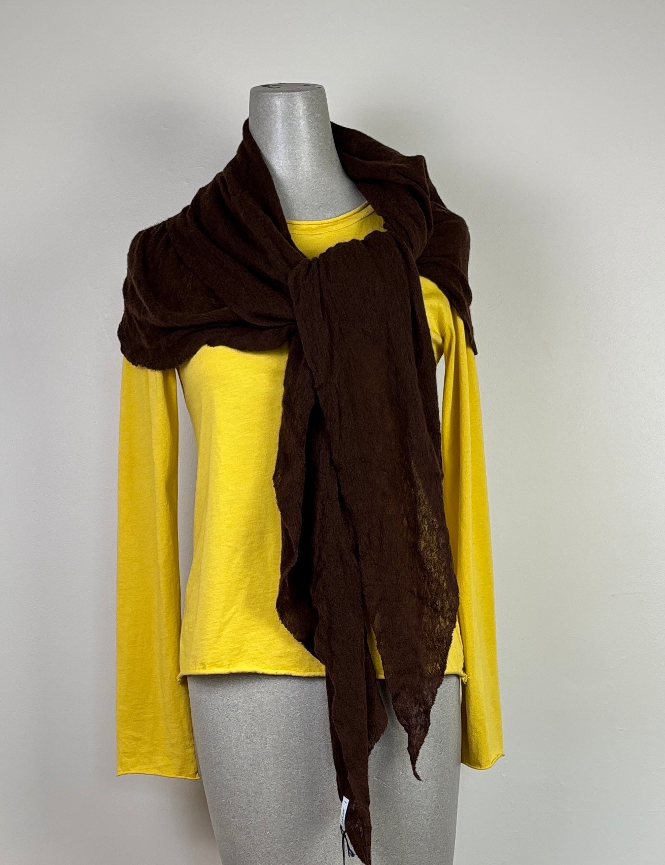 Pin 1876 ~ Cashmere Diamond Scarf - Chocolate