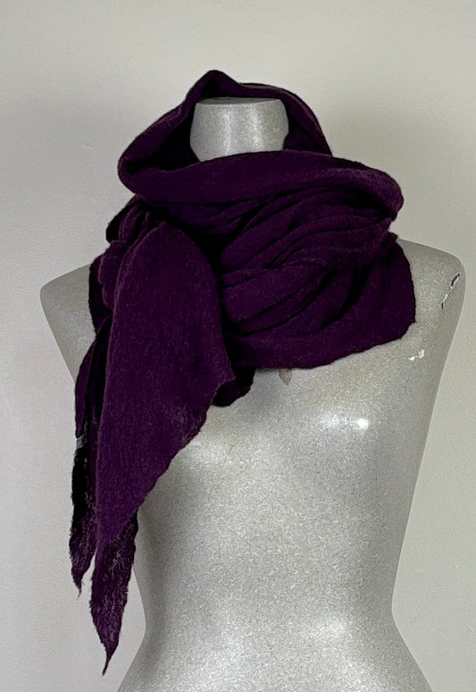 Pin 1876  ~  Cashmere Diamond Scarf - Dark Purple