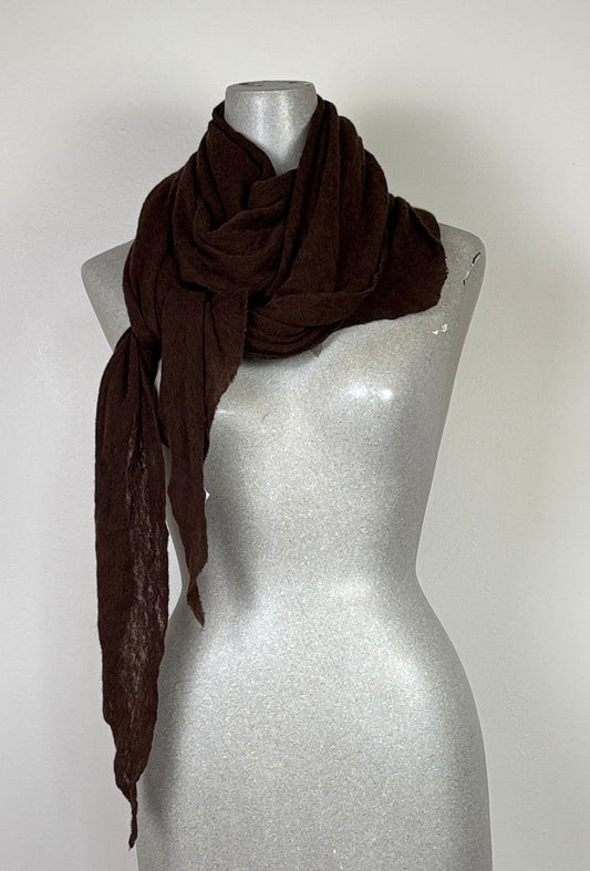Pin 1876  ~  Cashmere Diamond Scarf - Chocolate