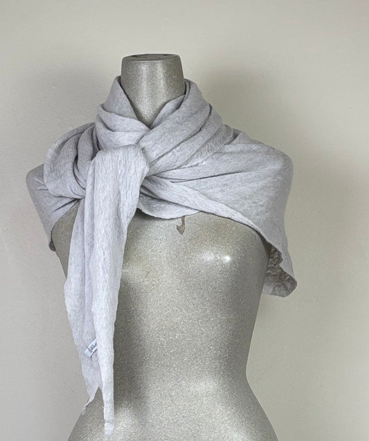 Pin 1876  ~  Cashmere Diamond Scarf - Pale Gray