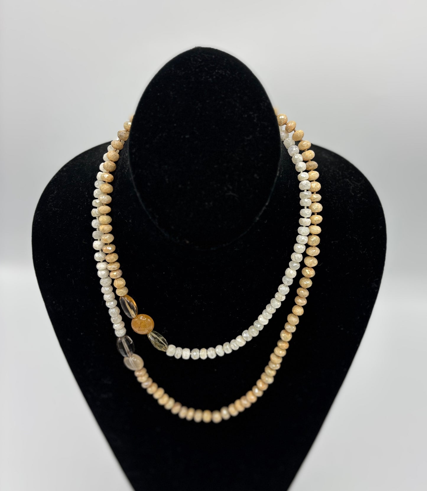 Rebecca Brenner Jewelry ~ Mixed Light Color Sapphire Necklace