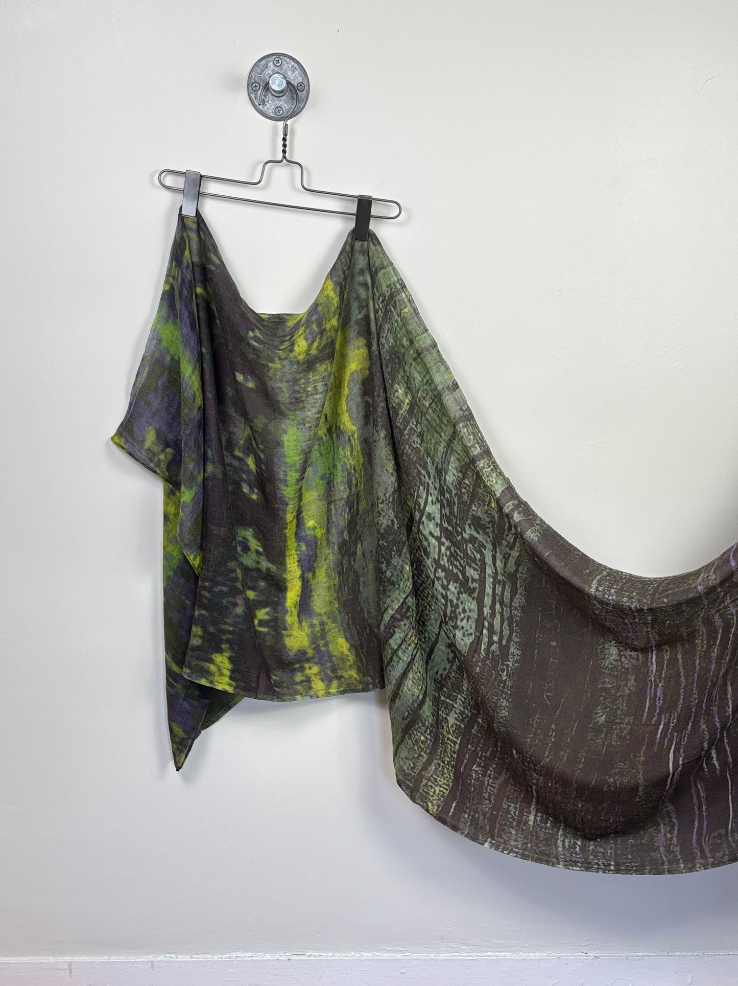 Neeru Kumar  ~  Wool Scarf - Purple/Citron