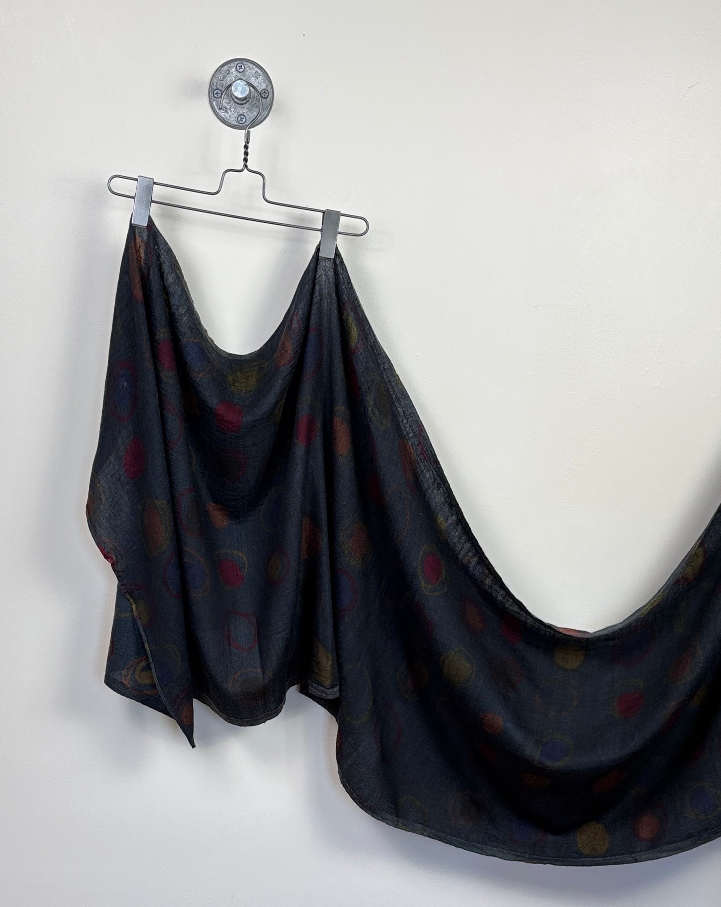 Neeru Kumar  ~  Wool Scarf - Dark Indigo/Multi