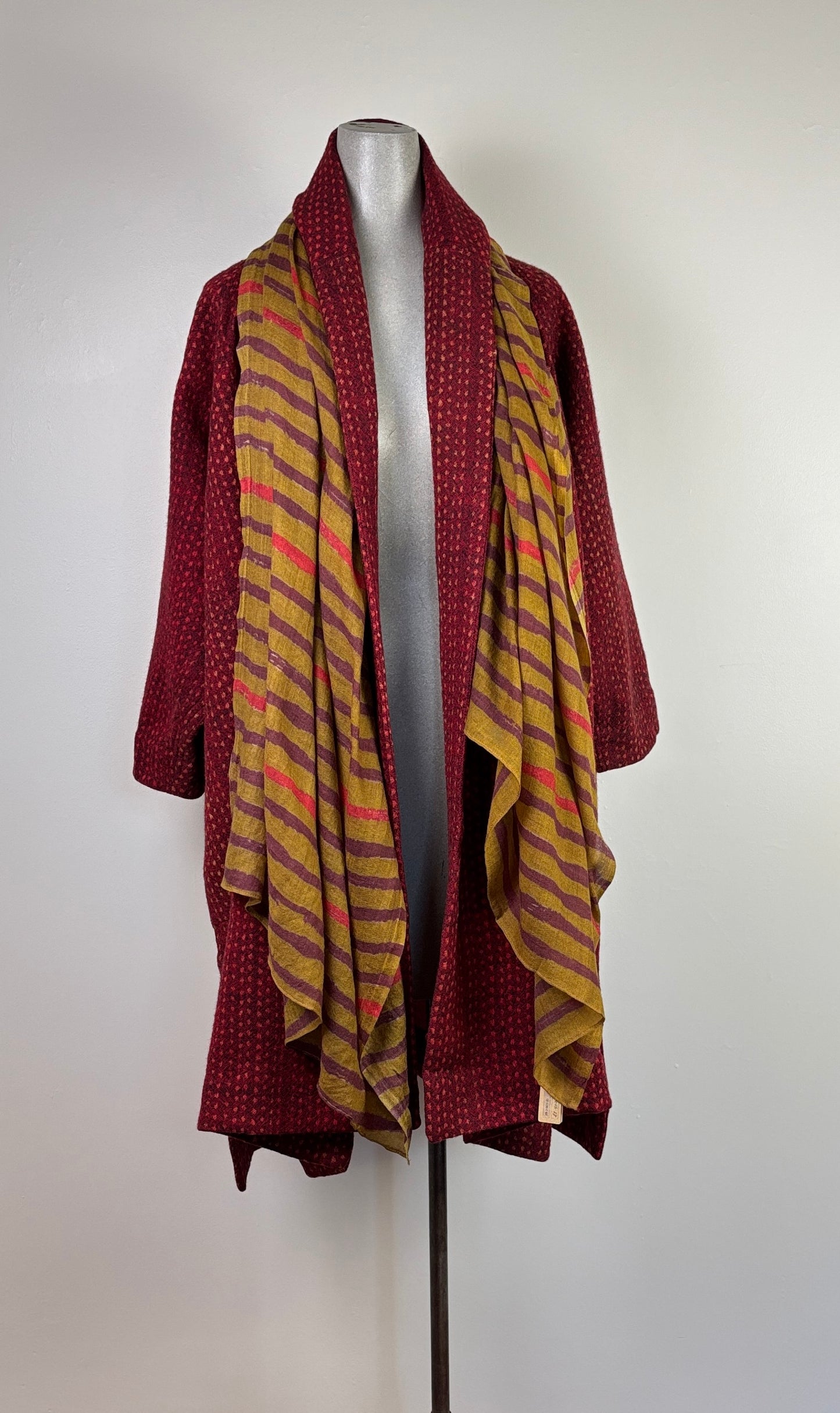 Neeru Kumar  ~  Wool Scarf - Gold/Purple