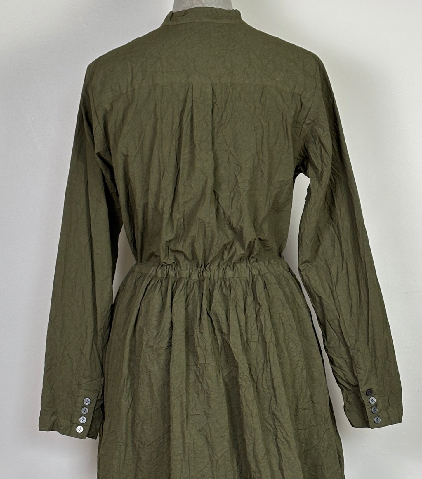 Pas de Calais ~ Cotton Typewriter Dress - Khaki