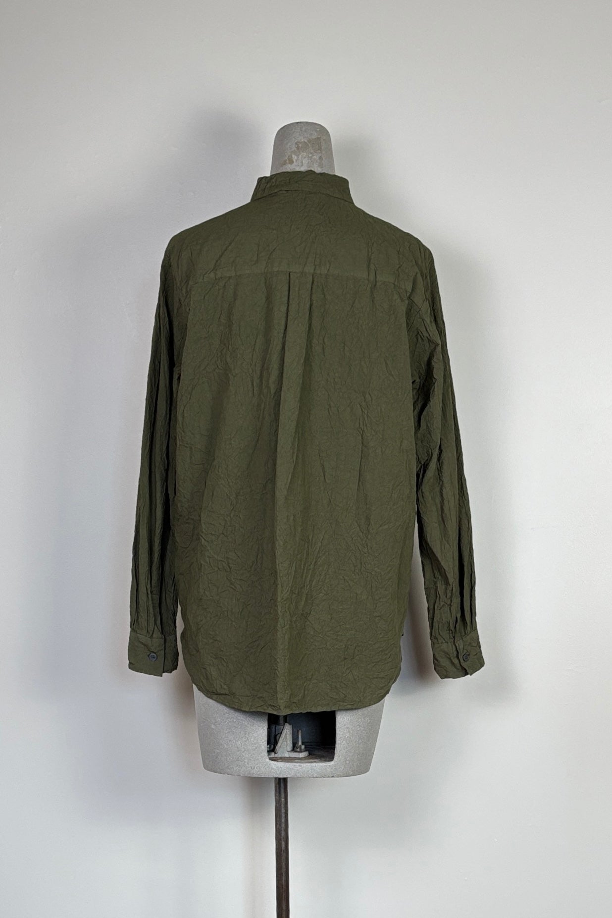 Pas de Calais ~ Cotton Typewriter Blouse - Khaki