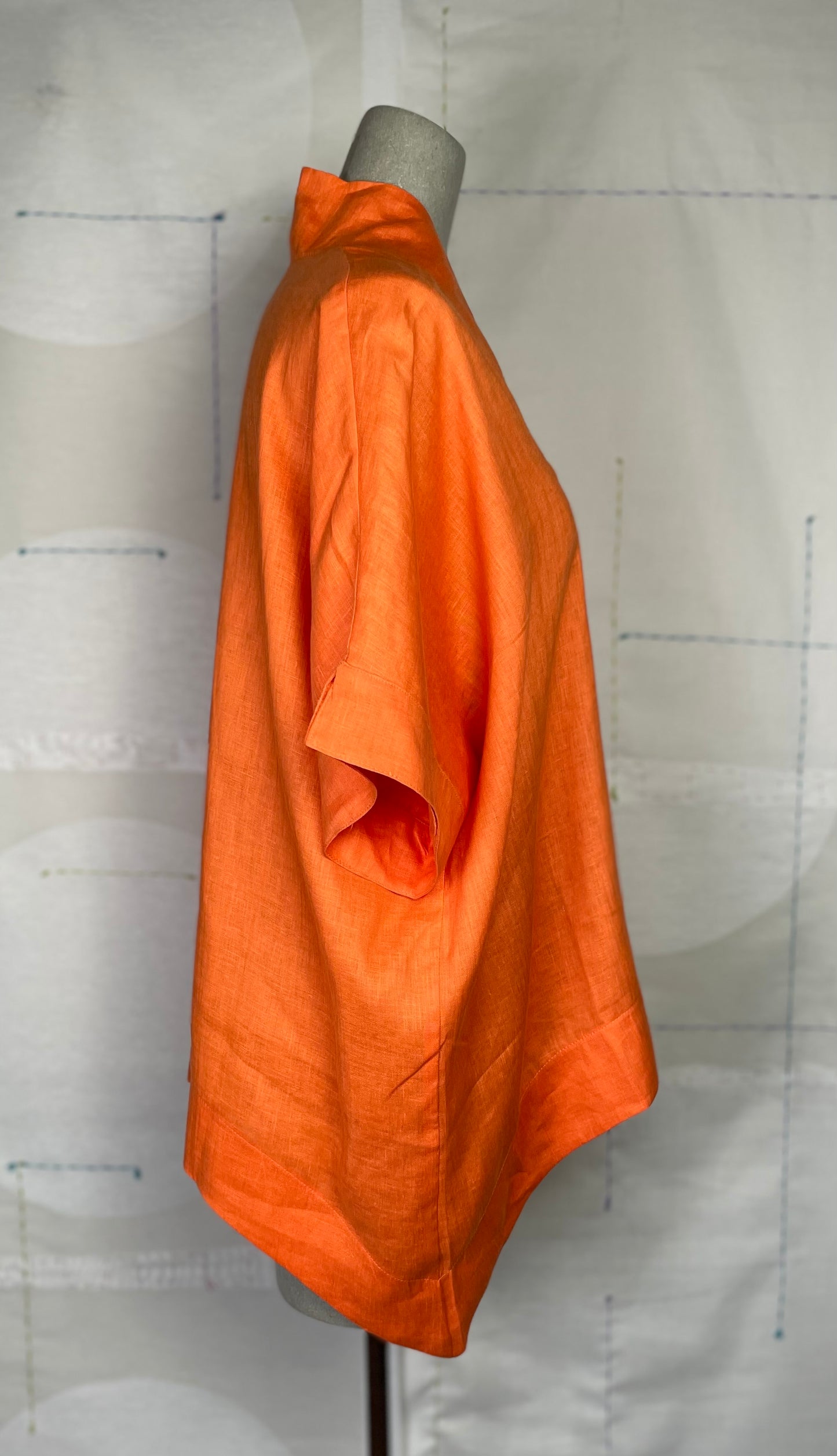 MSquare ~ Fleur Shirt - Vivid Orange