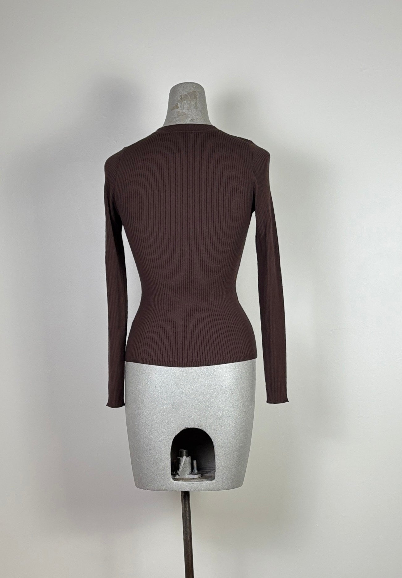 Lilla P. ~ Fitted Crewneck Sweater - Mink