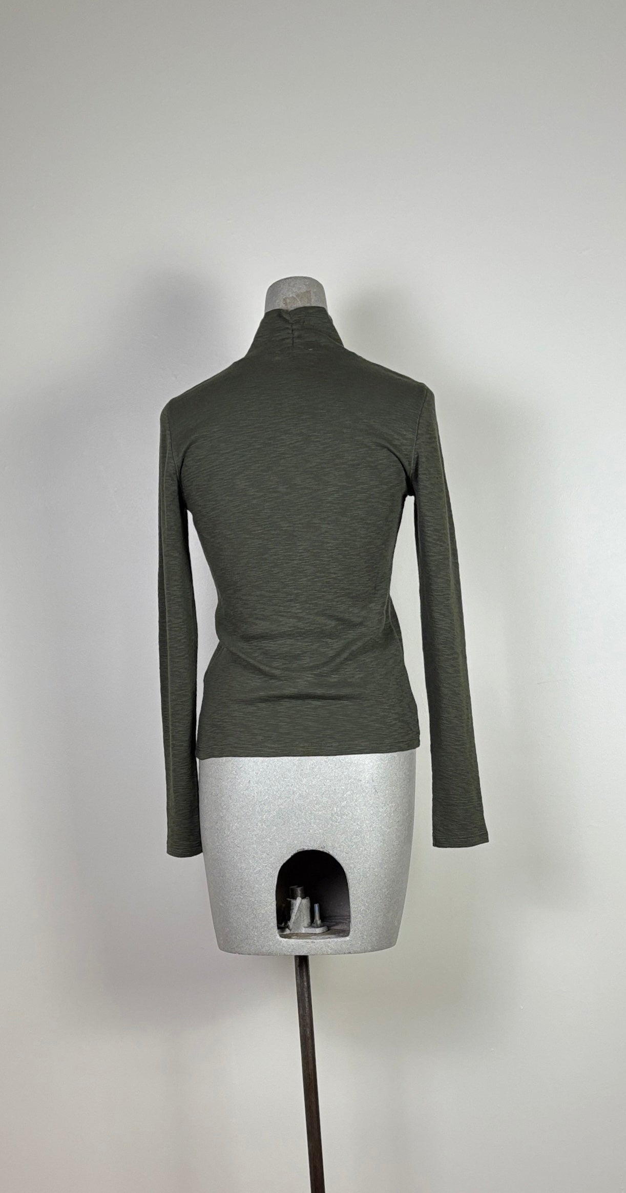 Lilla P. ~ Rib Slub Turtleneck - Lichen
