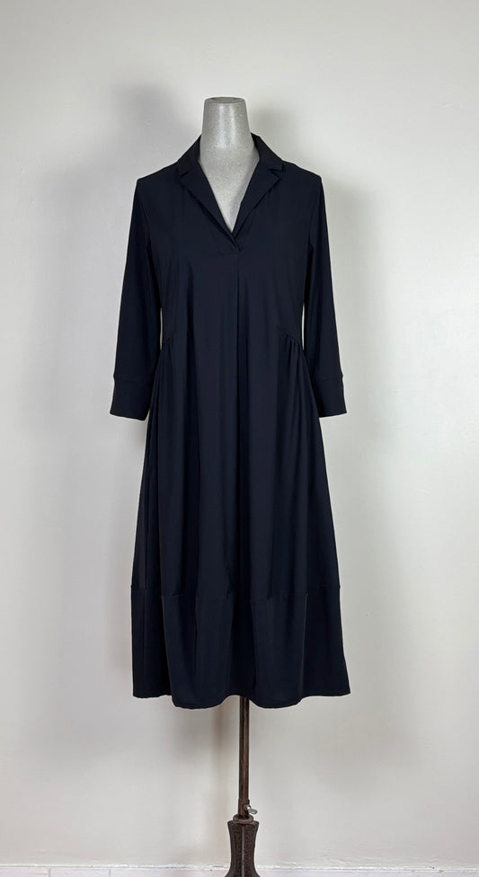 Porto  ~  Flavia Dress - Black