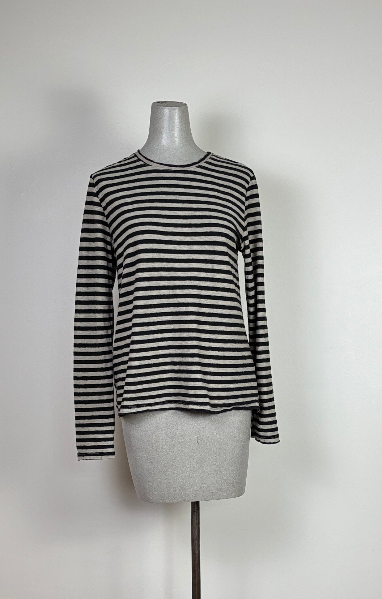 Cut Loose ~ Easy Tee - Black/Lentil Stripe