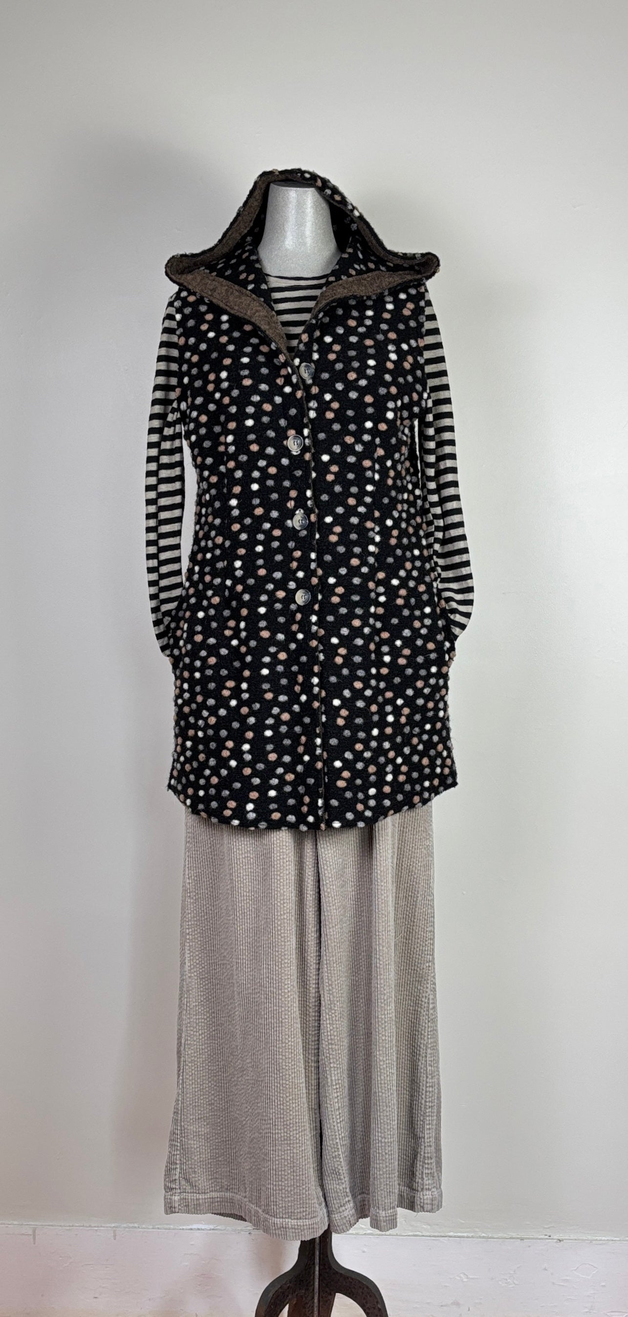 Cut Loose ~ Hooded Vest - Multi Dots