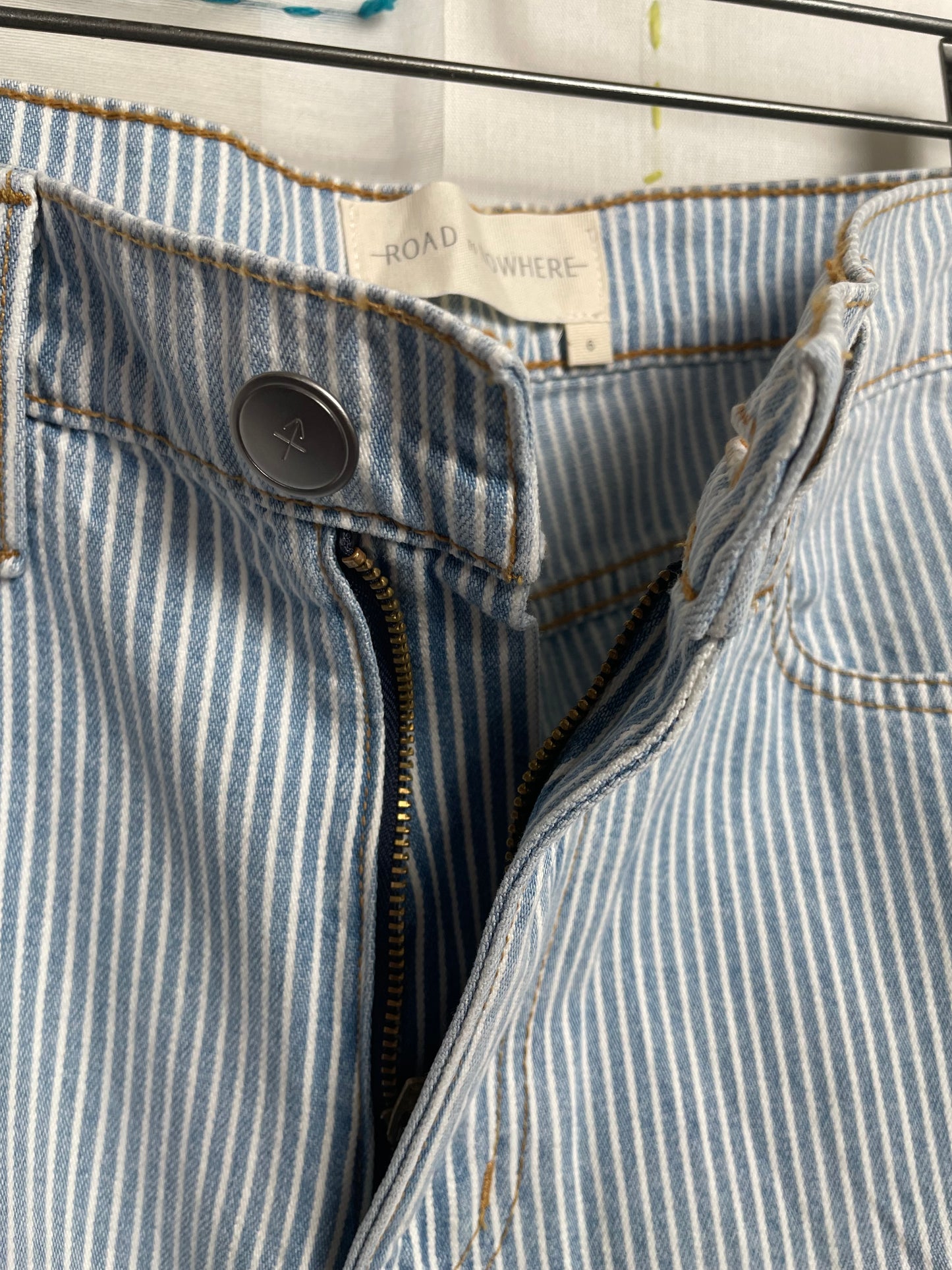 Road to Nowhere Pilon Railroad Stripe Pant - Powder Blue
