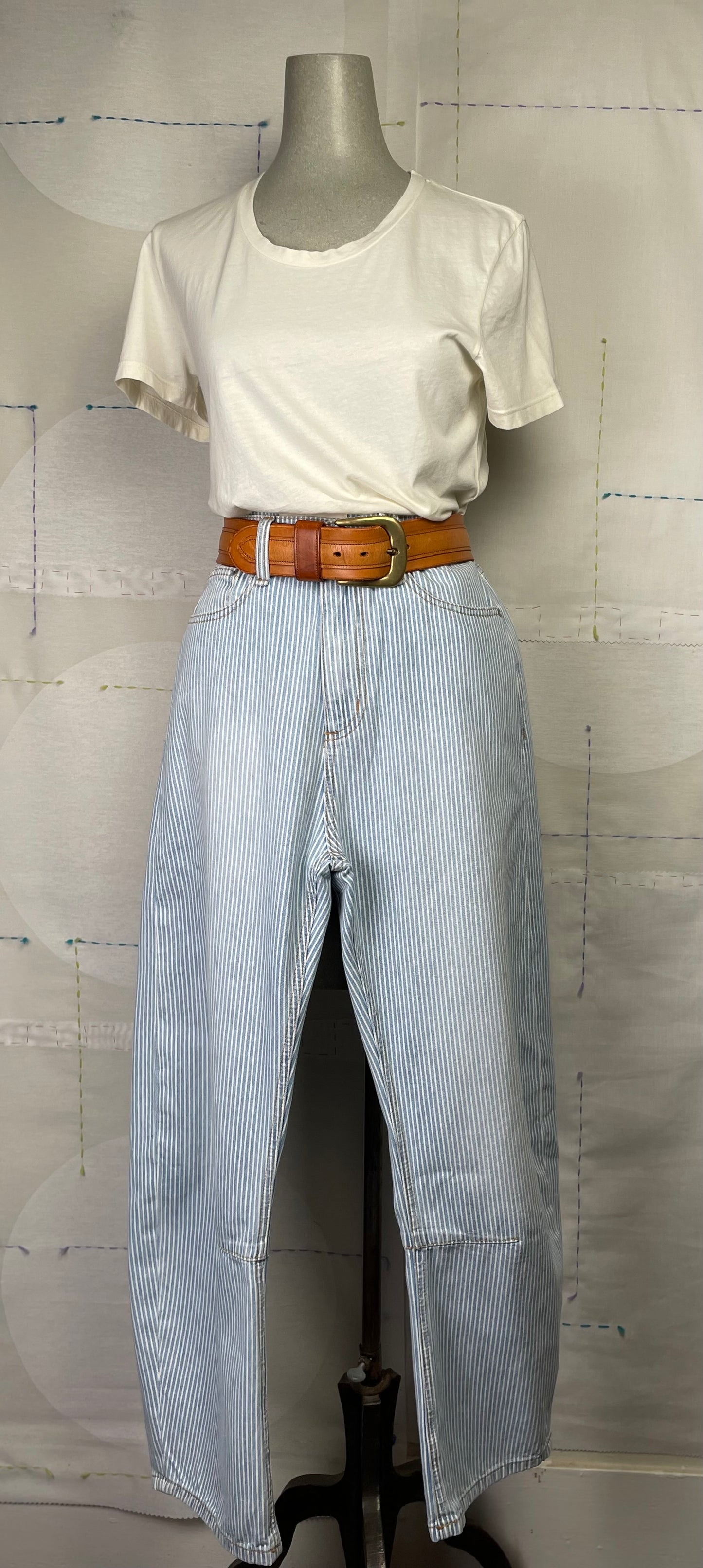 Road to Nowhere Pilon Railroad Stripe Pant - Powder Blue
