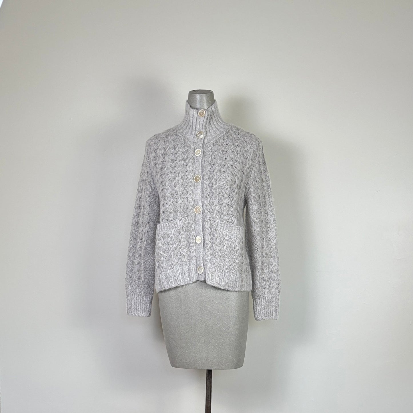 M. Patmos  ~  Billie Hand-knit Cardigan - Fog