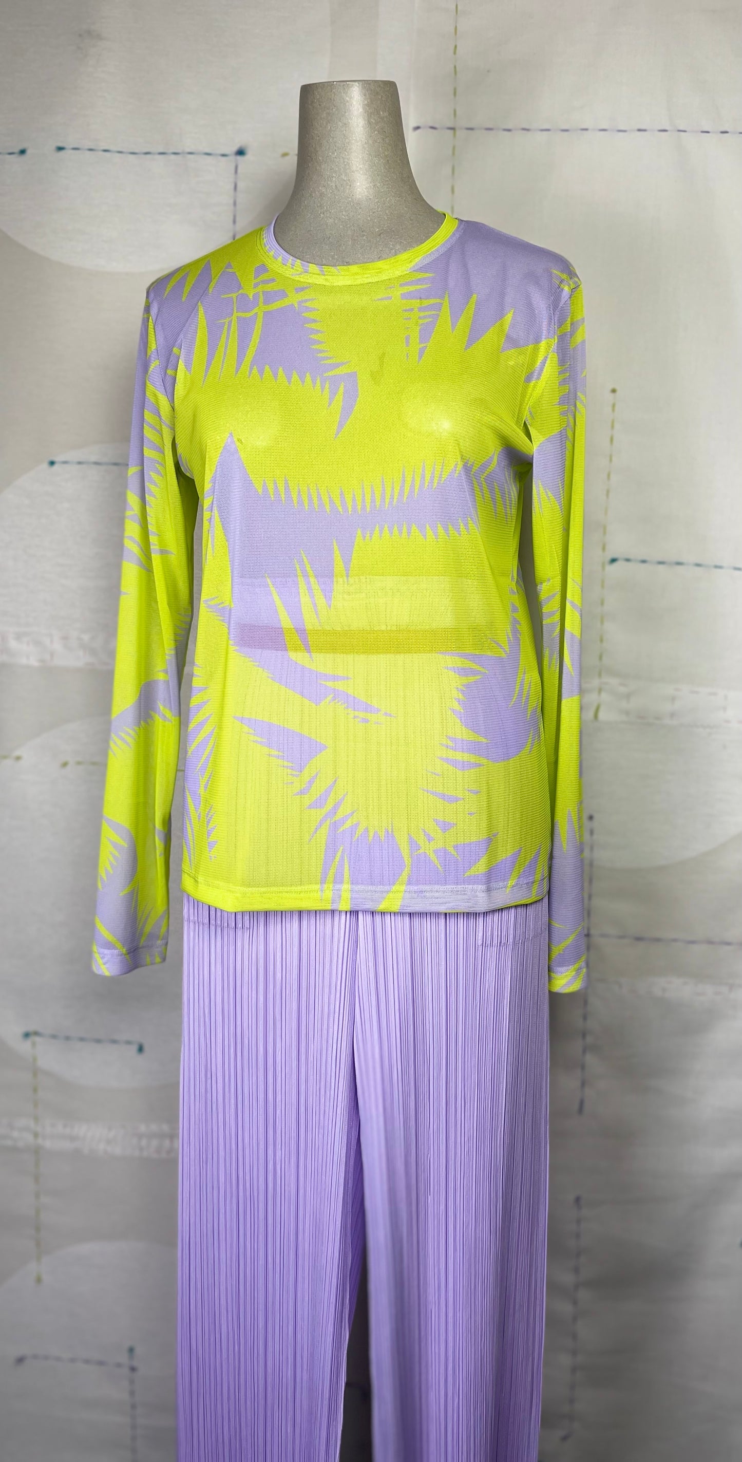 Pleats Please Issey Miyake  ~  Monthly Colors April Pants - Purple Onion