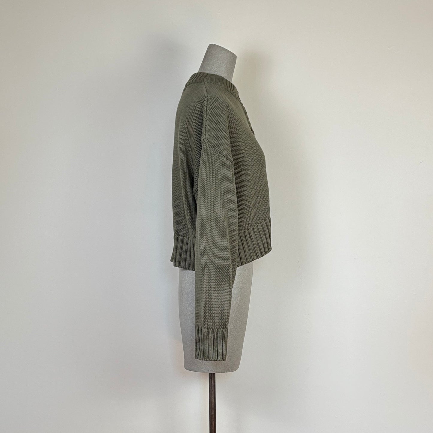 Beaumont Organic  ~  Sugi, Organic Cotton Cardigan - Soft Khaki
