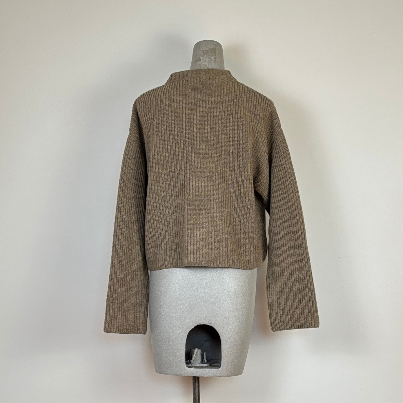 Beaumont Organic  ~  Leo, Recycled Wool Jumper - Taupe Marl