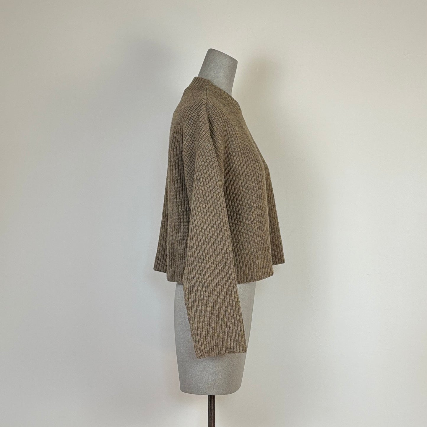 Beaumont Organic  ~  Leo, Recycled Wool Jumper - Taupe Marl