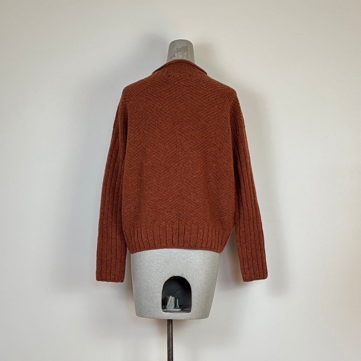 Beaumont Organic  ~  Shika, Lambswool Sweater - Rust Marl