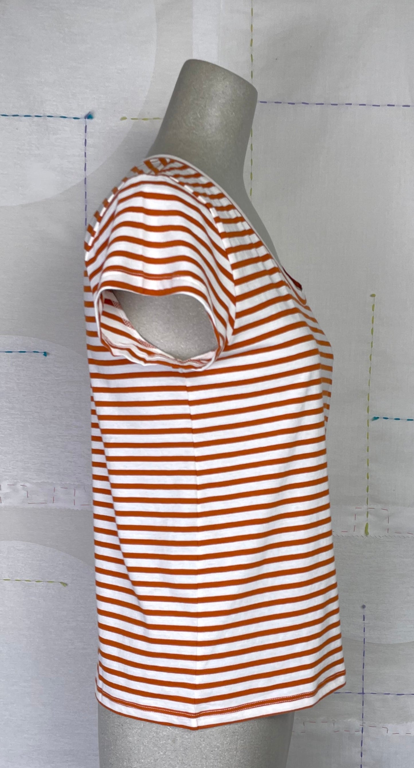 Lilla P. ~ Striped Scoop Neck - Sienna Stripe
